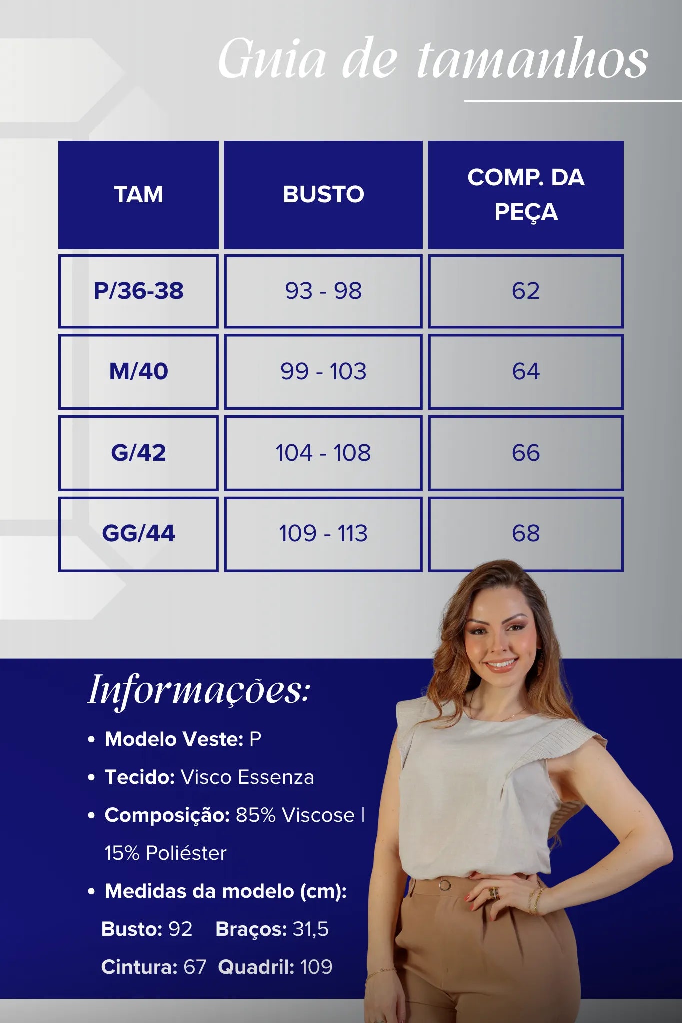 Blusa Regata Detalhe Babado Maísa Visco Essenza Bege
