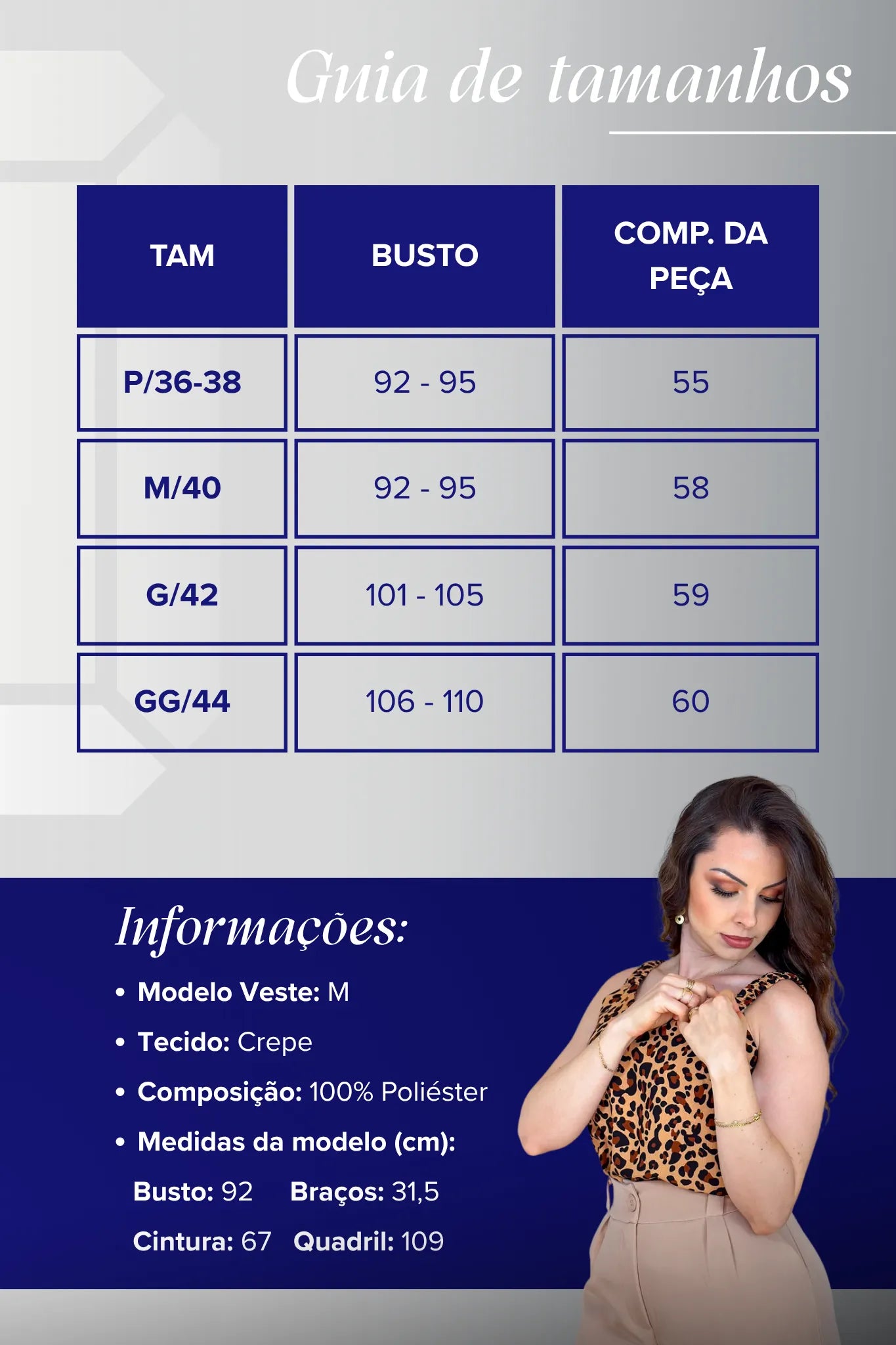 Blusa Regata Viscose Detalhe Alça Isis Estampada Marrom