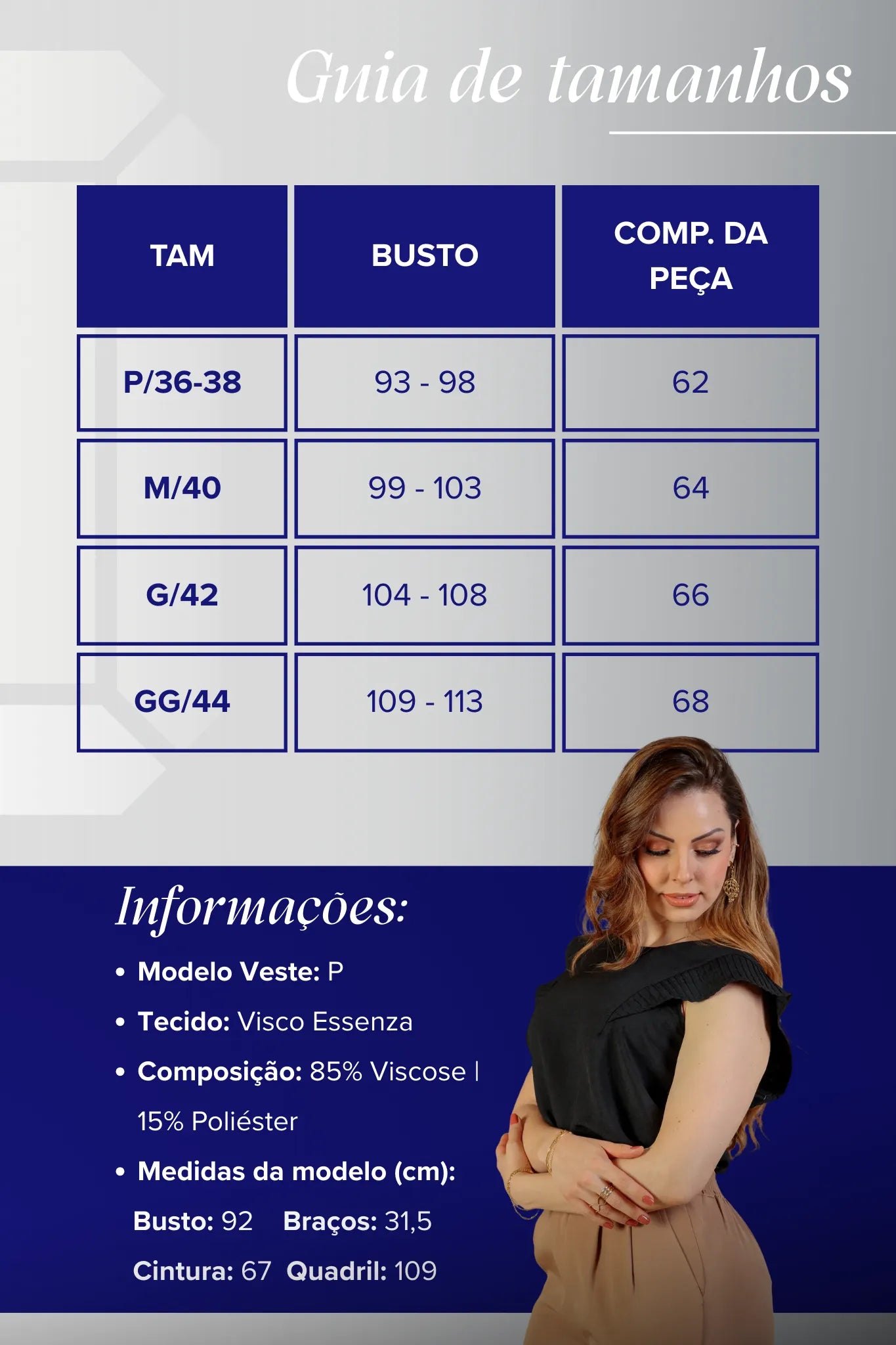 Blusa Regata Detalhe Babado Visco Essenza Maísa Preta