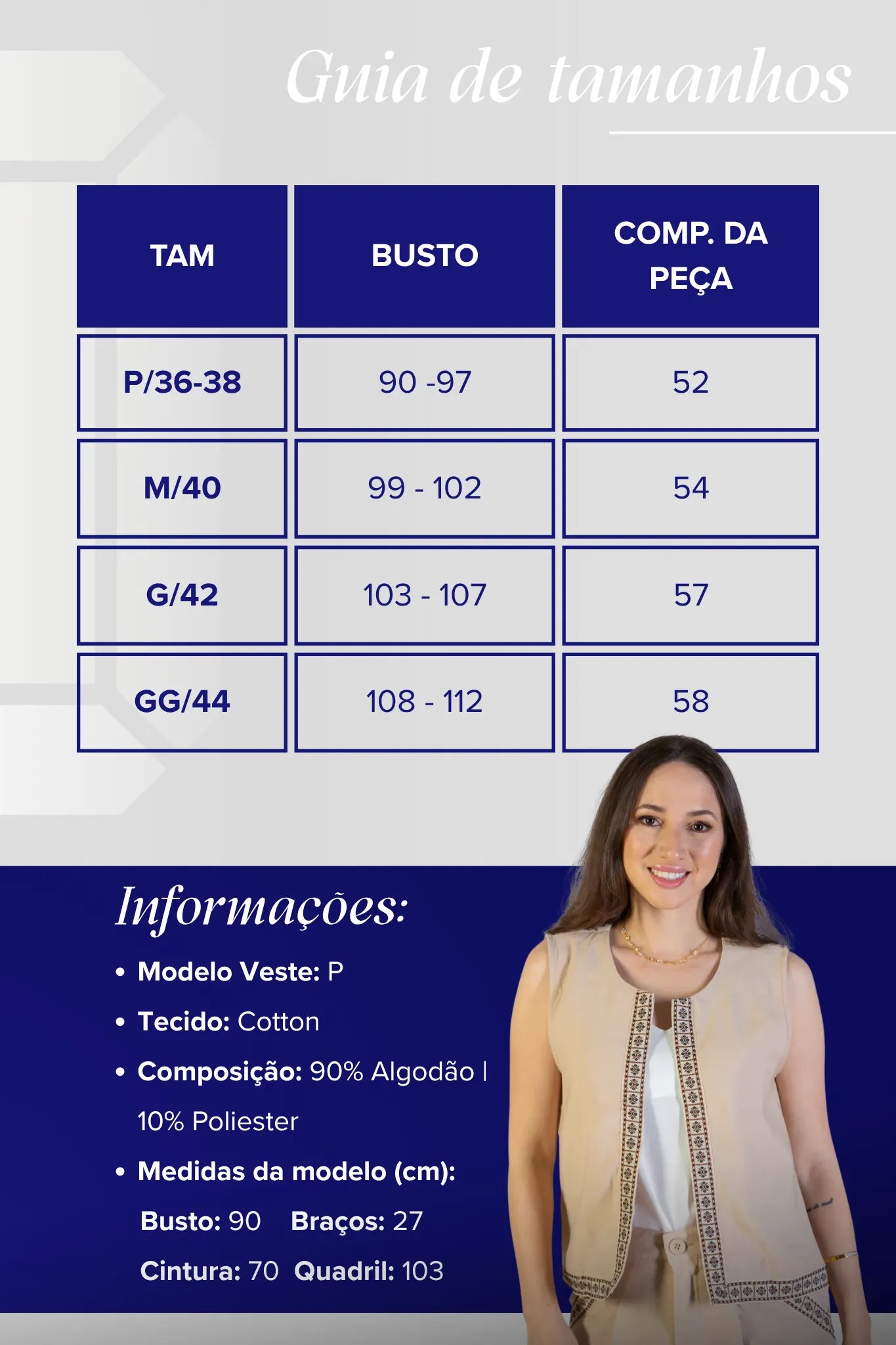 Colete Regata Detalhe Barra Cotton Maju Coutinho Bege