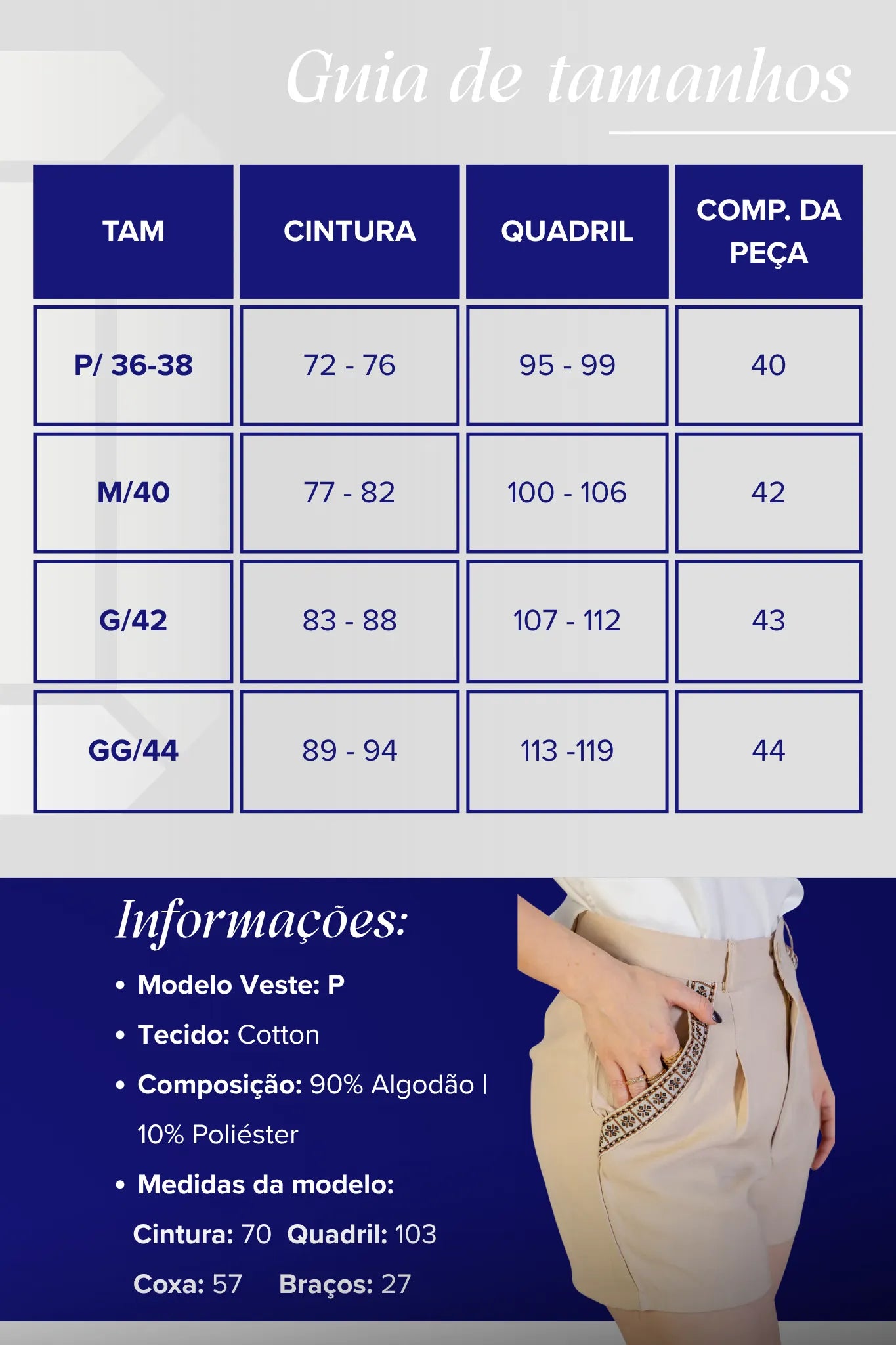 Shorts Detalhe Bolsos Cotton Maju Coutinho Bege