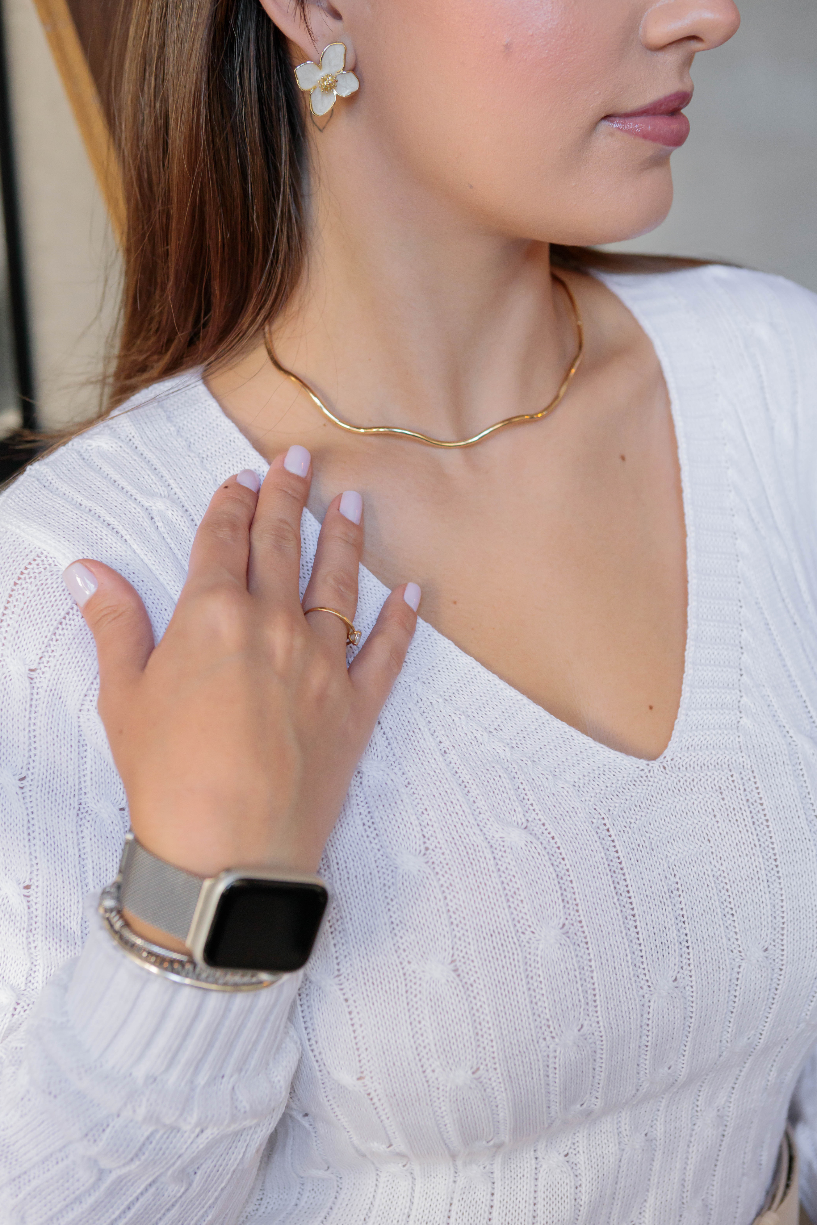 Blusa Manga Longa Tricot Detalhe Texturas Eva Branco