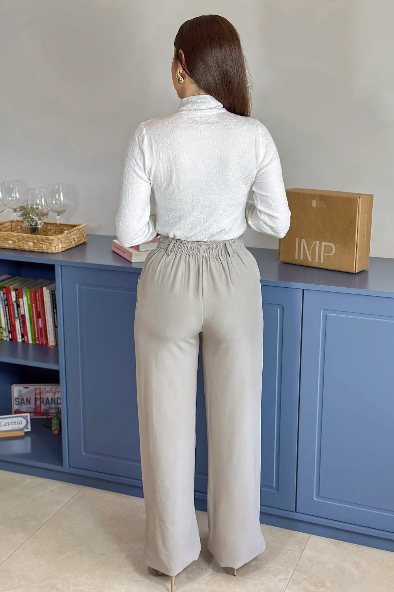 Blusa Manga Longa Em Tricot Cotton Margaret Branco