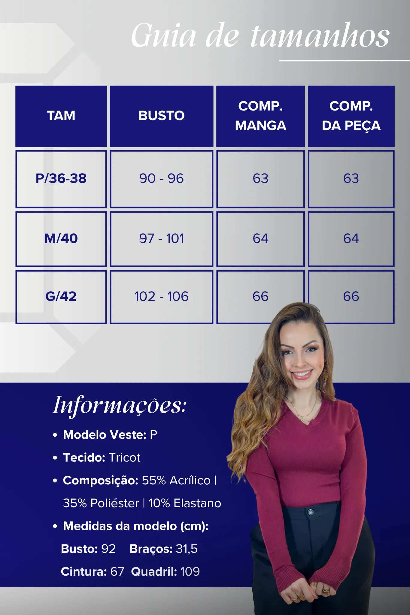 Blusa Manga Longa Em Tricot Luma Marsala