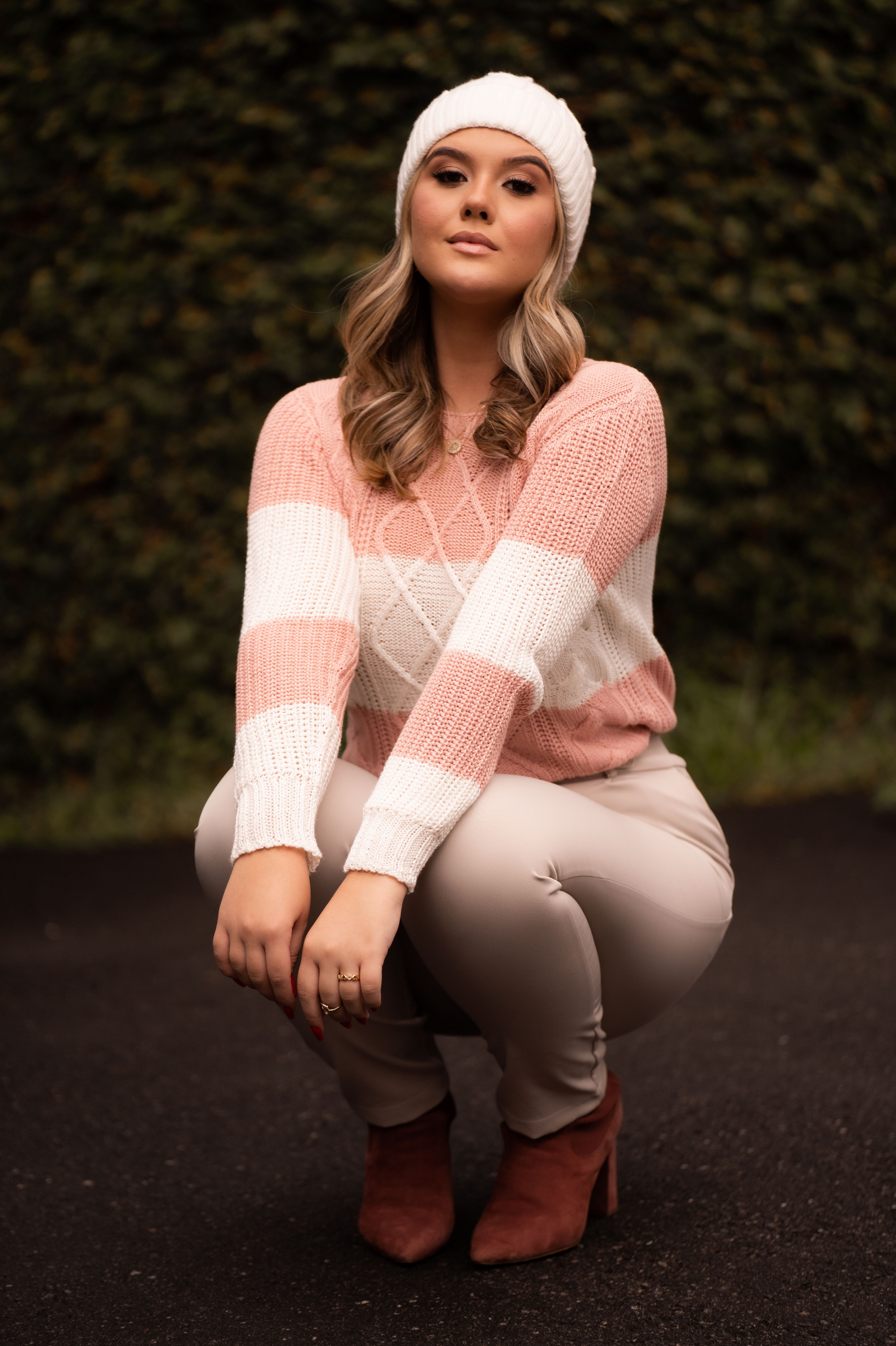 Blusa Tricot Manga Longa Listrada Monique Rosa