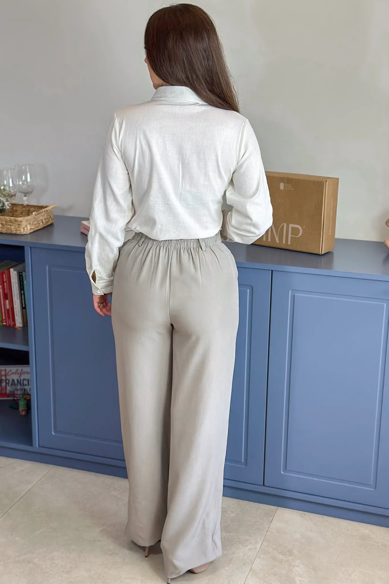 Camisa Manga Longa Marisa Cotton Premium Off White