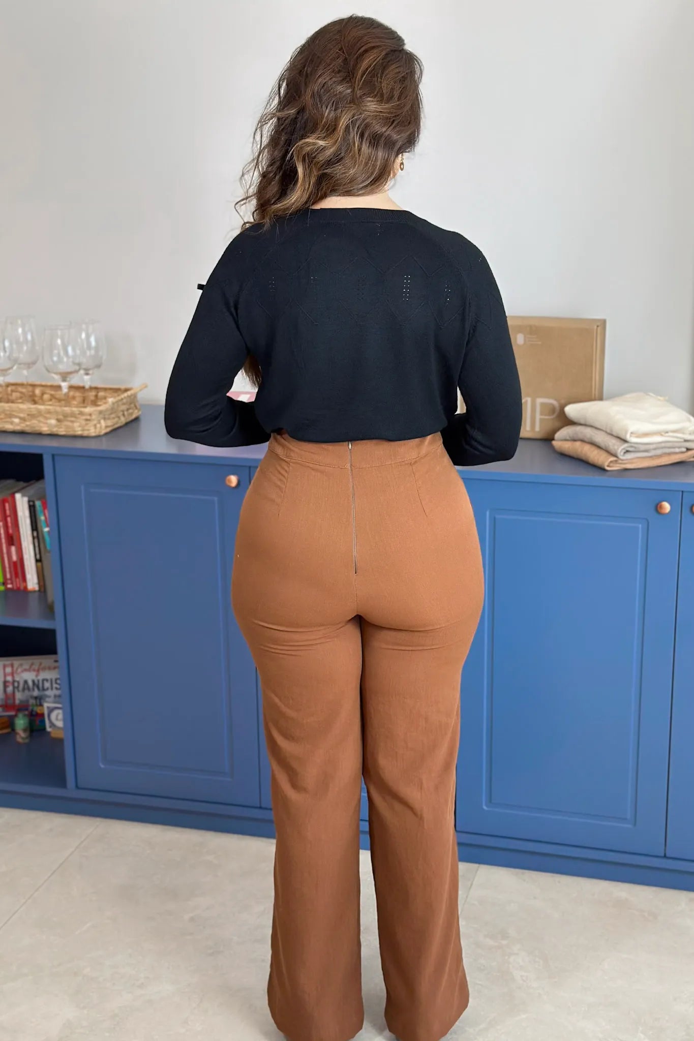 Blusa Manga Longa Em Tricot Cotton Ágata Preto