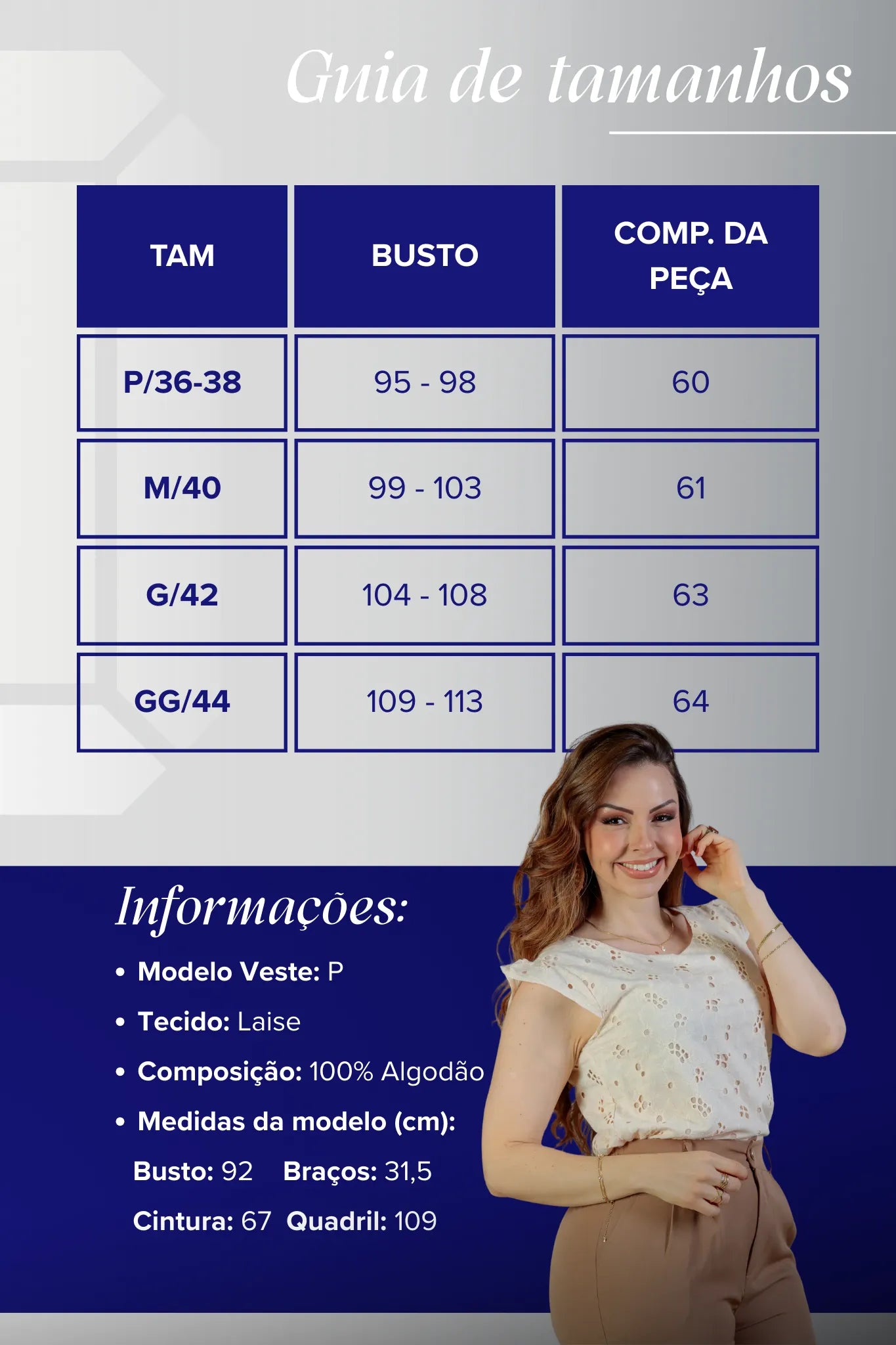 Blusa Regata Em Algodão Textura Bordada Laise Suzy Creme