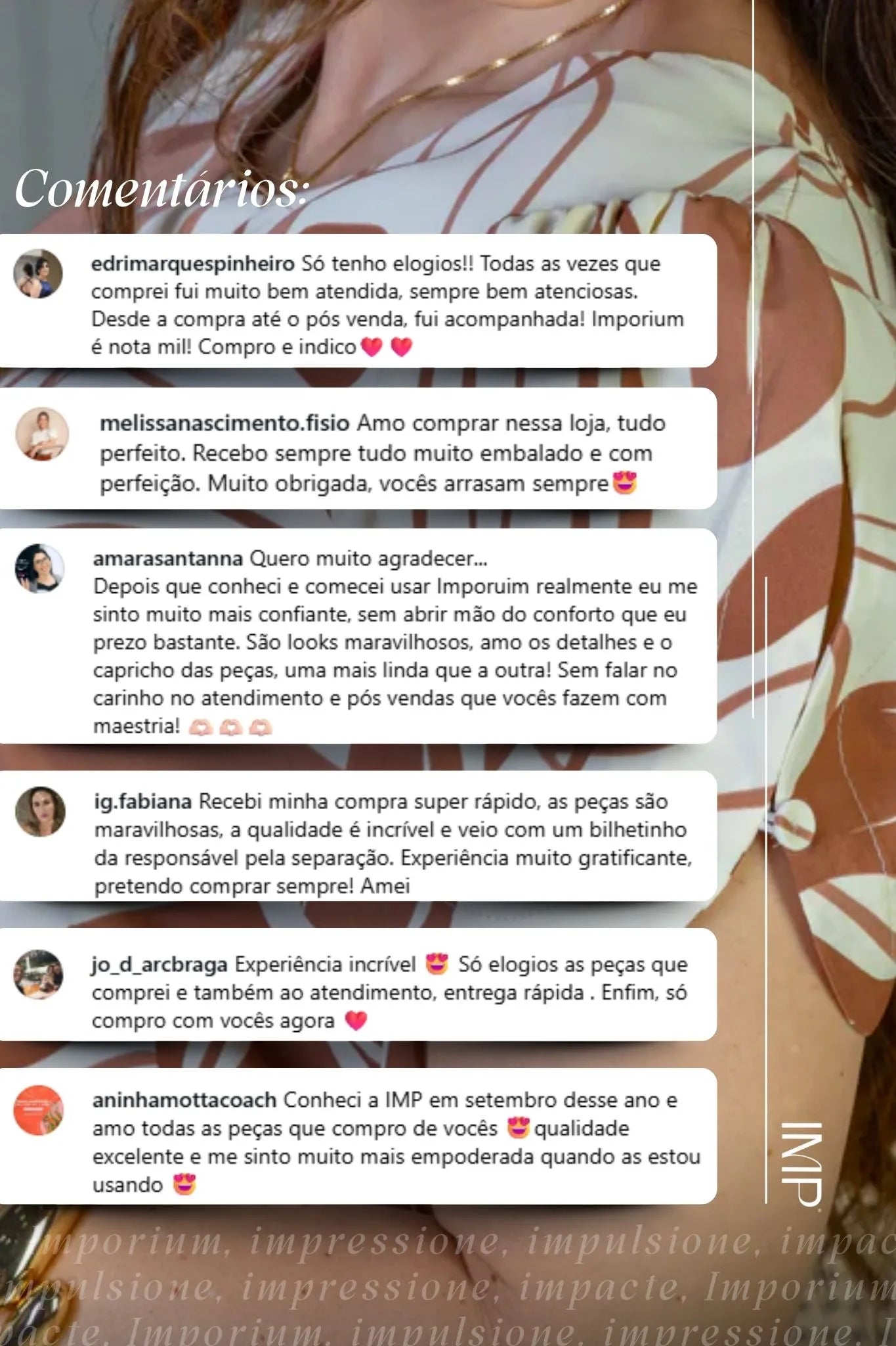 Blusa Manga Detalhe Botão Crepe Classic Suelen Estampada Marrom