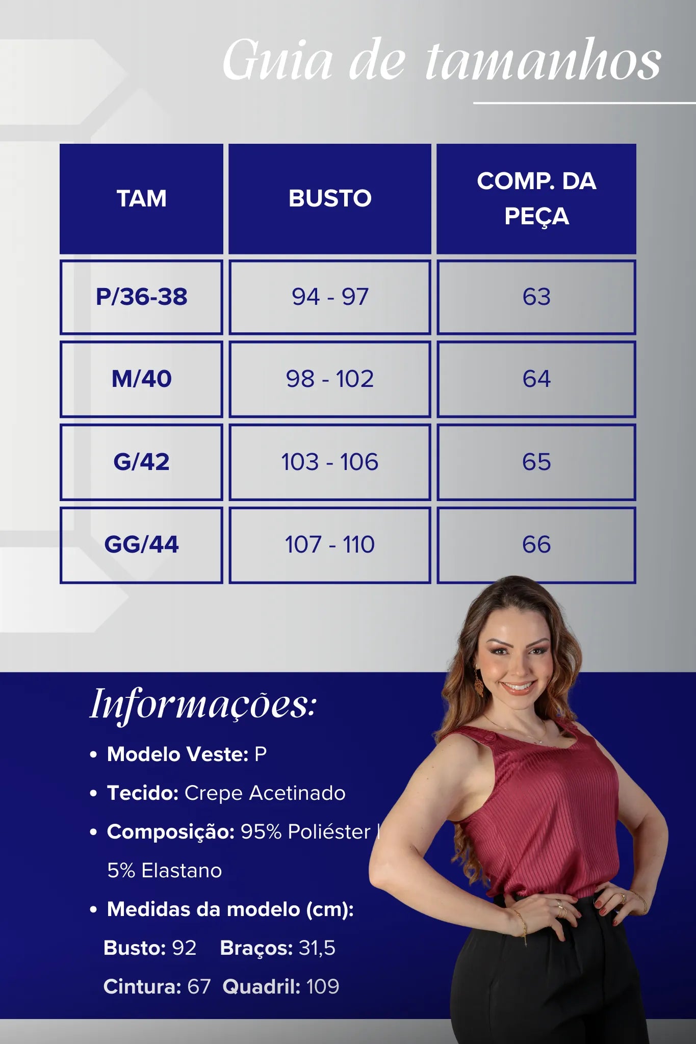 Blusa Regata Detalhe Alça Botão Crepe Acetinado Jade Marsala