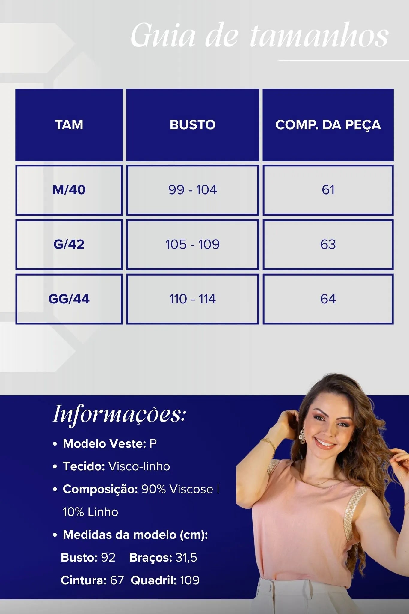 Blusa Regata Detalhe Bordado Visco-linho Ana Maria Braga Rosa