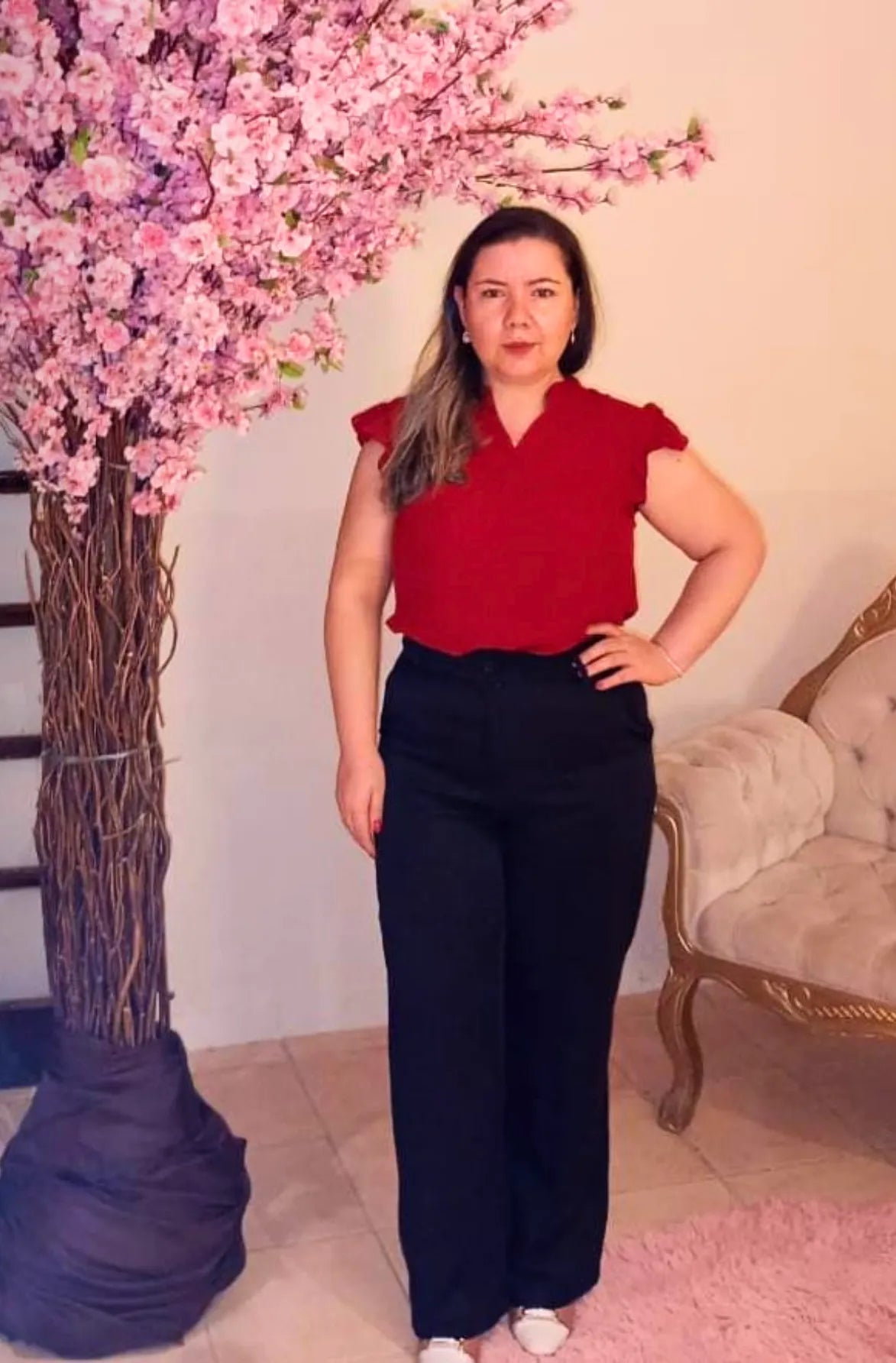 Calça Pantalona Corte Reto Maitê Preta