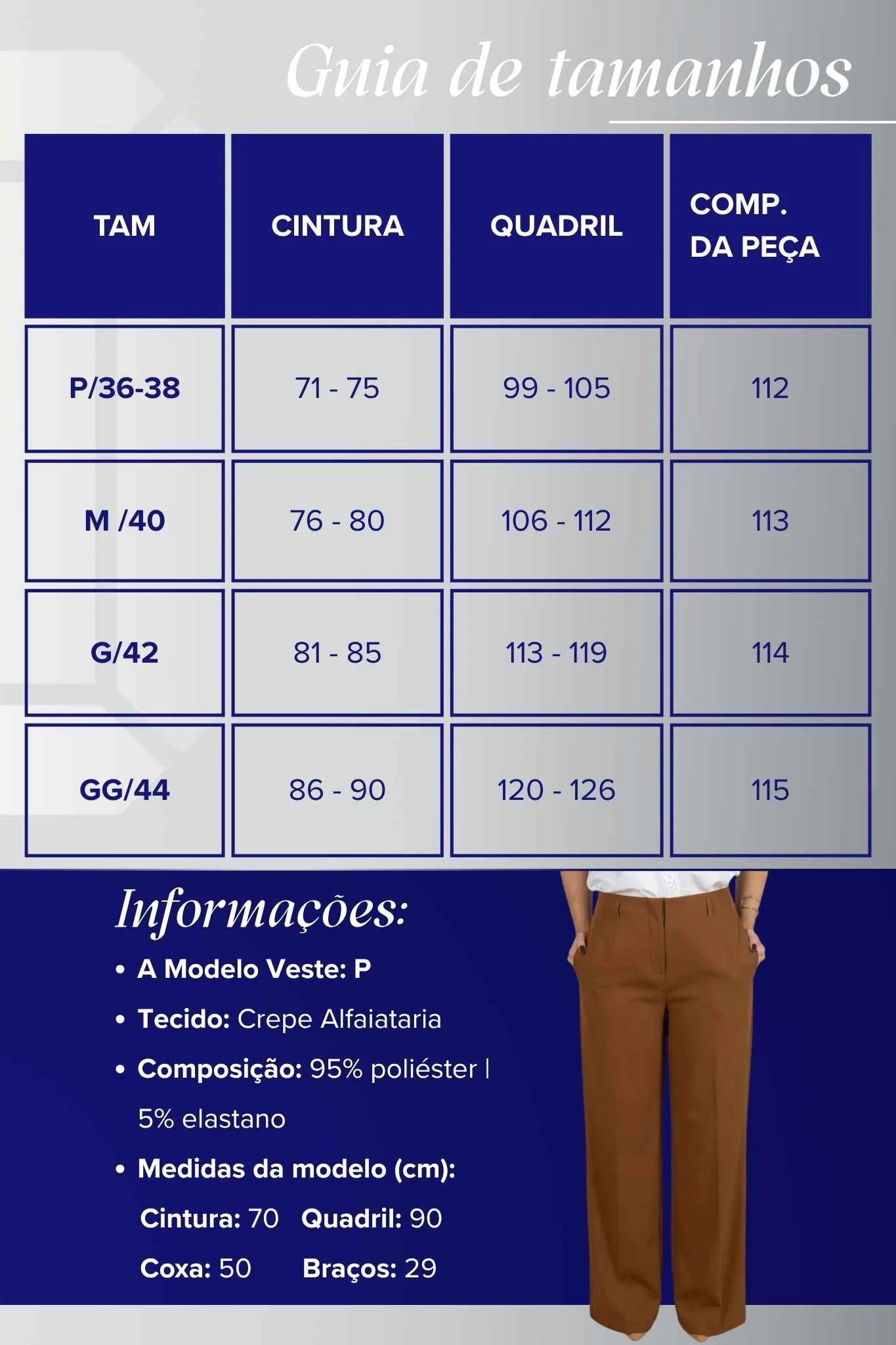 Calça Pantalona em Alfaiataria com Cinto Encapado Cinthia Marrom Escuro