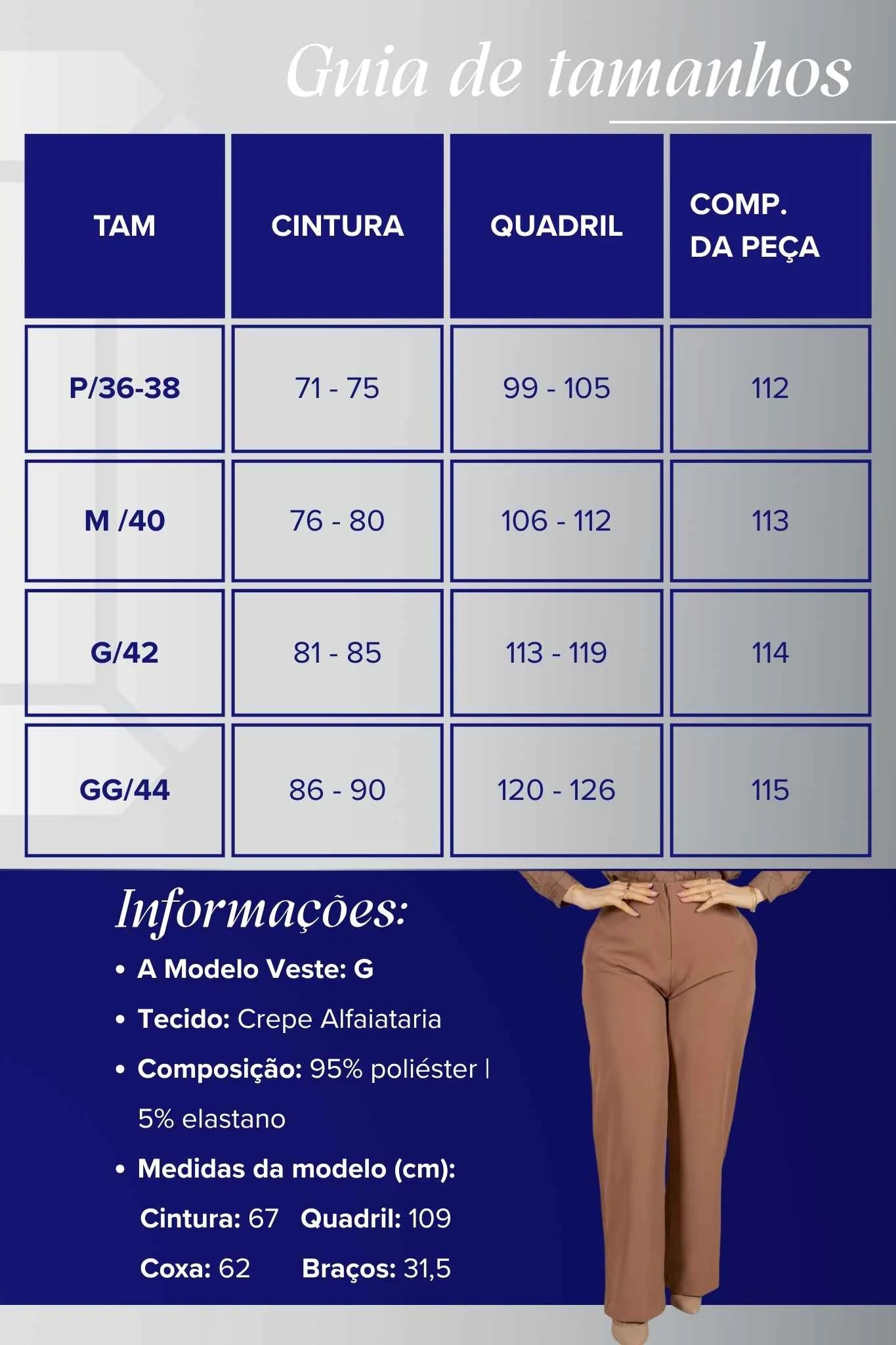 Calça Pantalona em Alfaiataria com Cinto Encapado Cinthia Marrom Claro