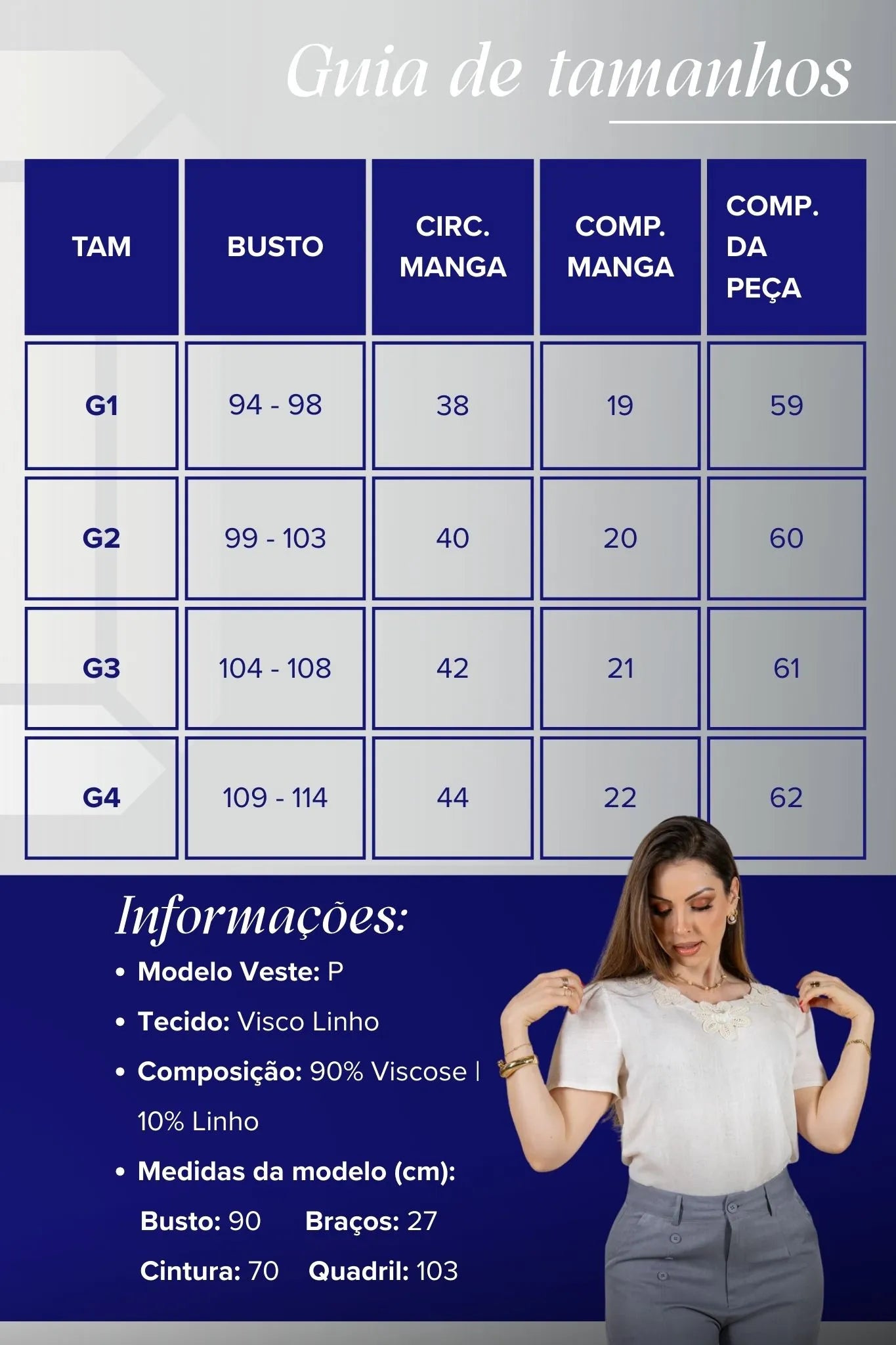 Blusa Manga Curta Colo Bordado Flores Visco Linho Elaine Creme