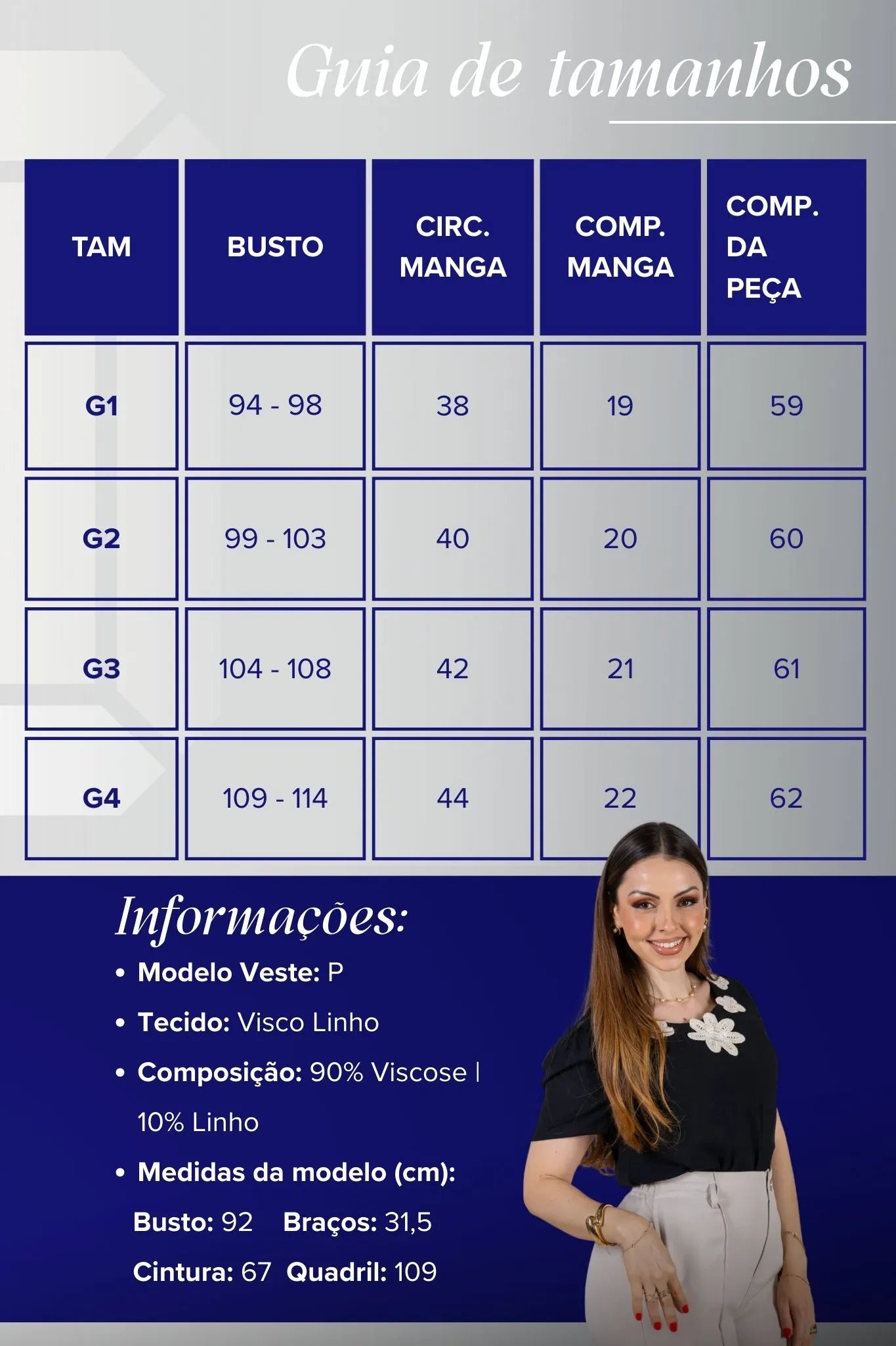 Blusa Manga Curta Colo Bordado Flores Visco Linho Elaine Preta