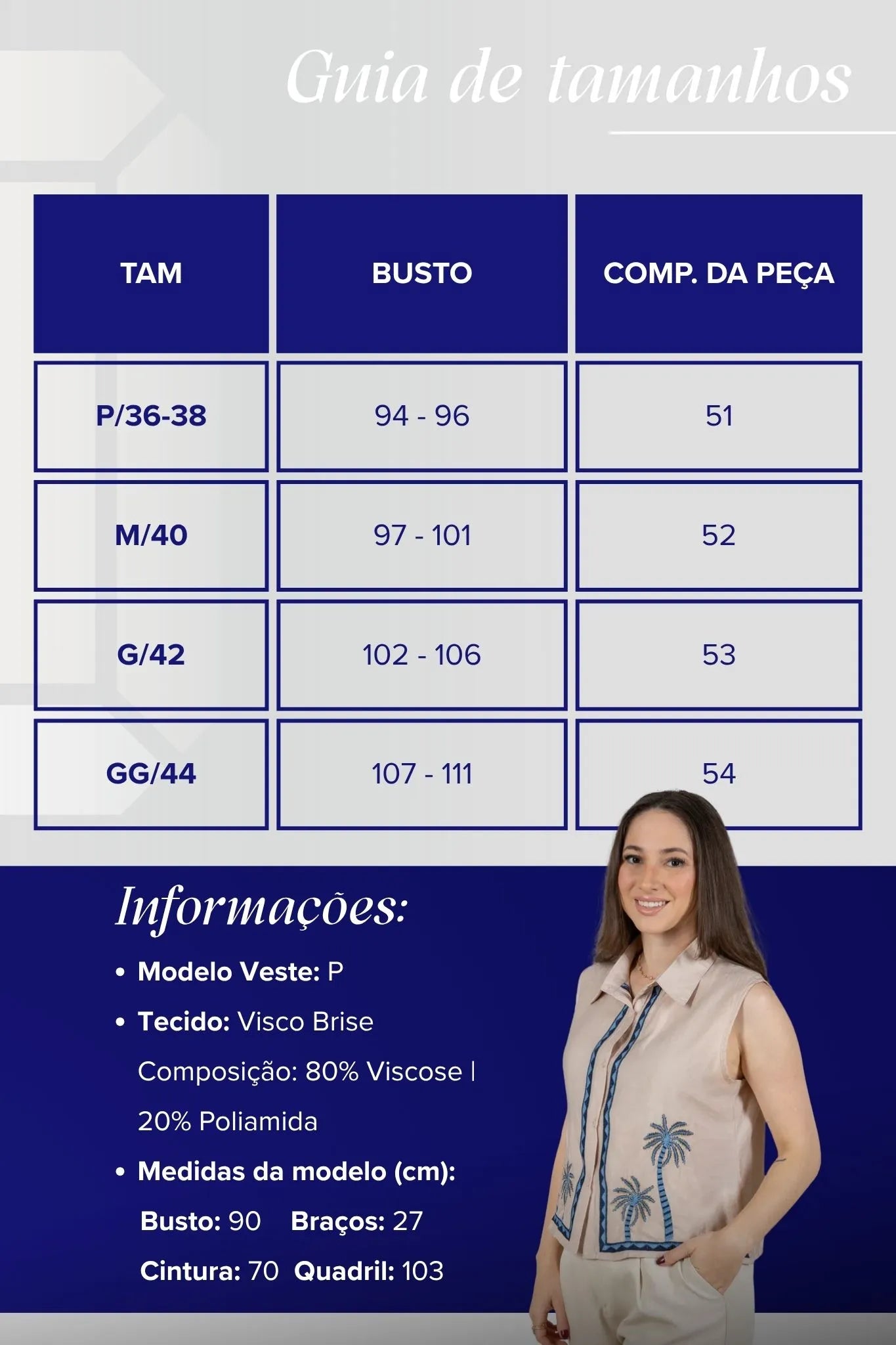 Camisa Regata Detalhe Bordado Visco Brise Fabi Rose