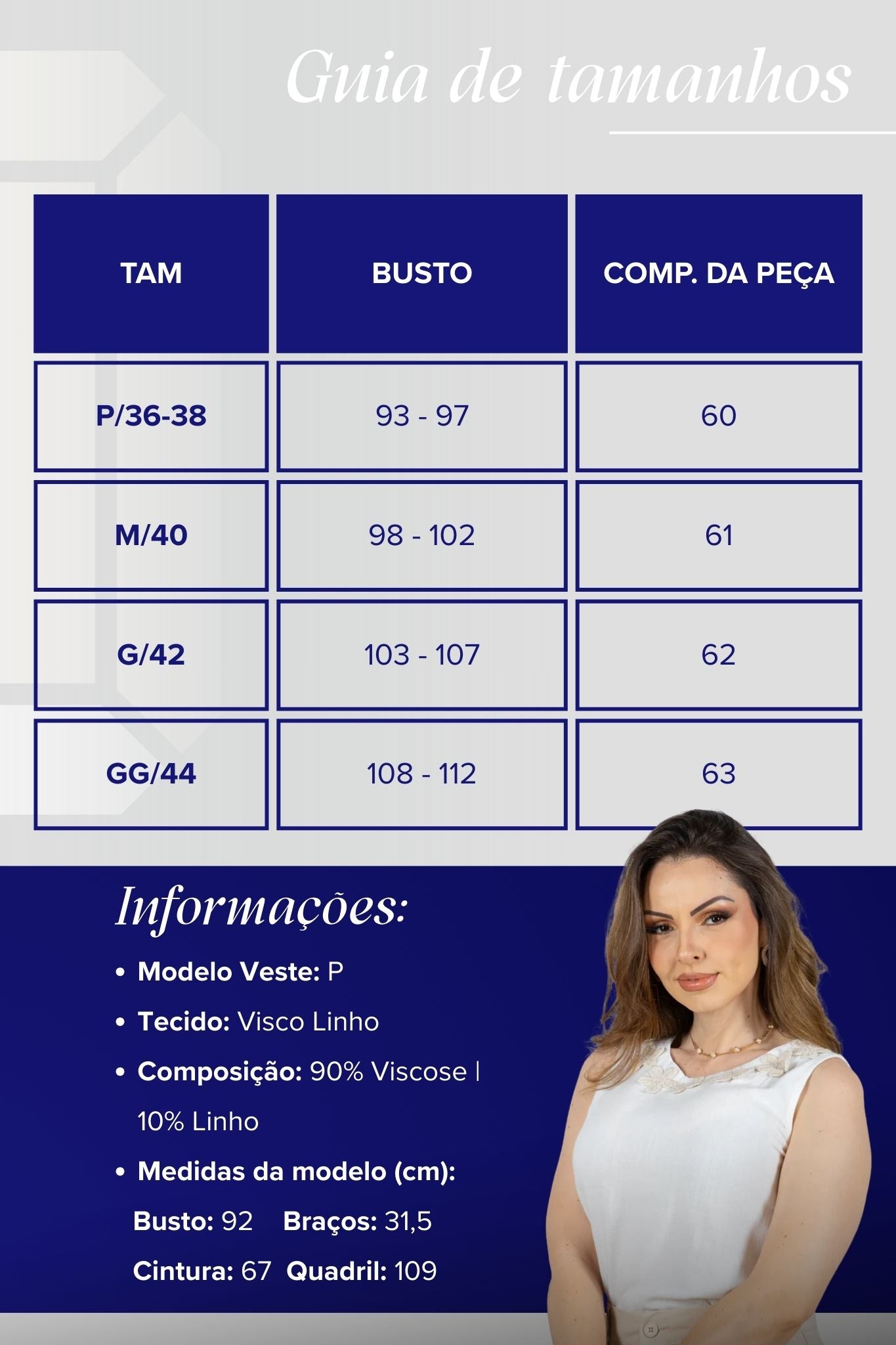 Regata Detalhe Flores Colo Visco Linho Giovana Branca