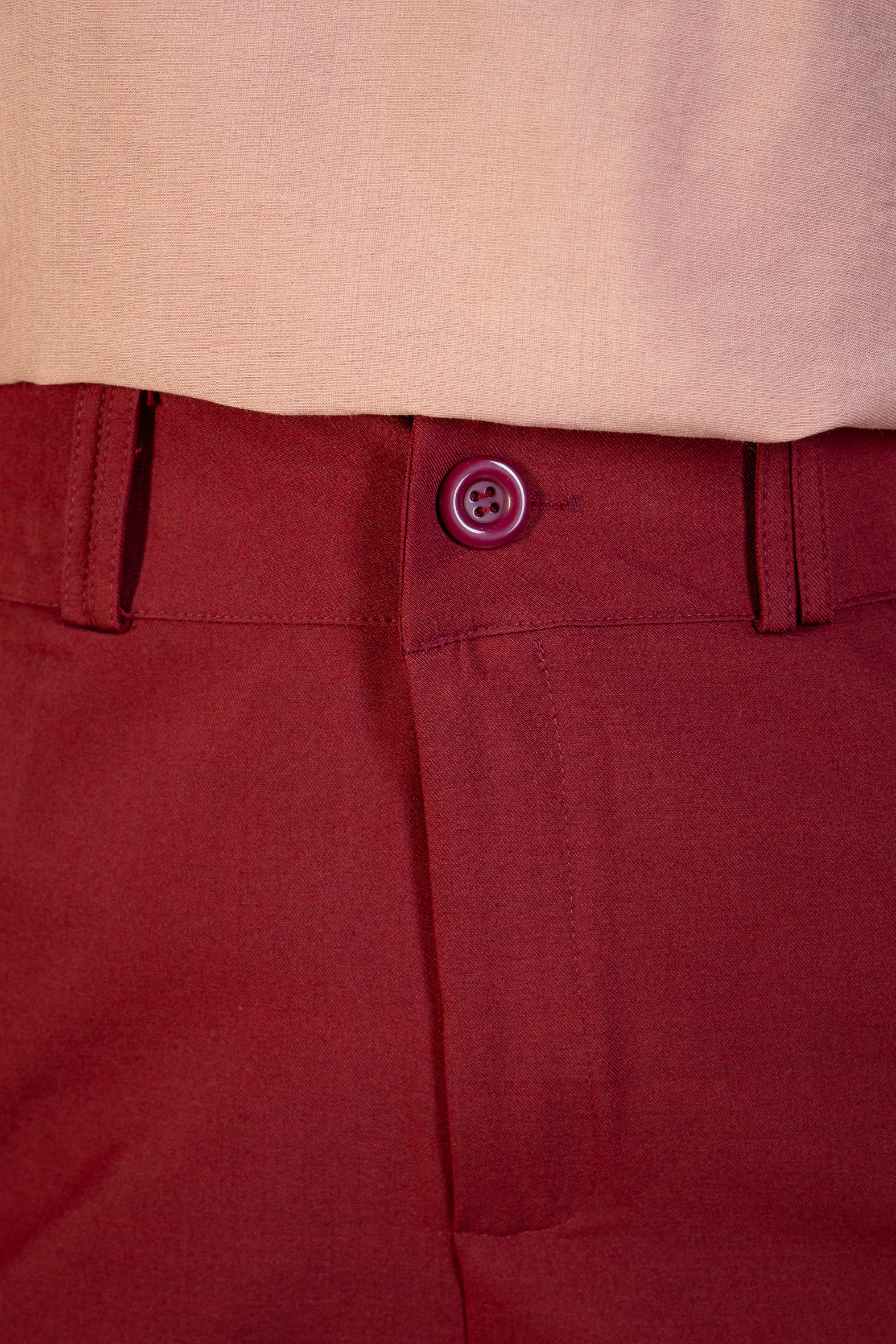 Calça Pantalona Alfaiataria Lux Detalhe Passador Grazi Massafera Marsala