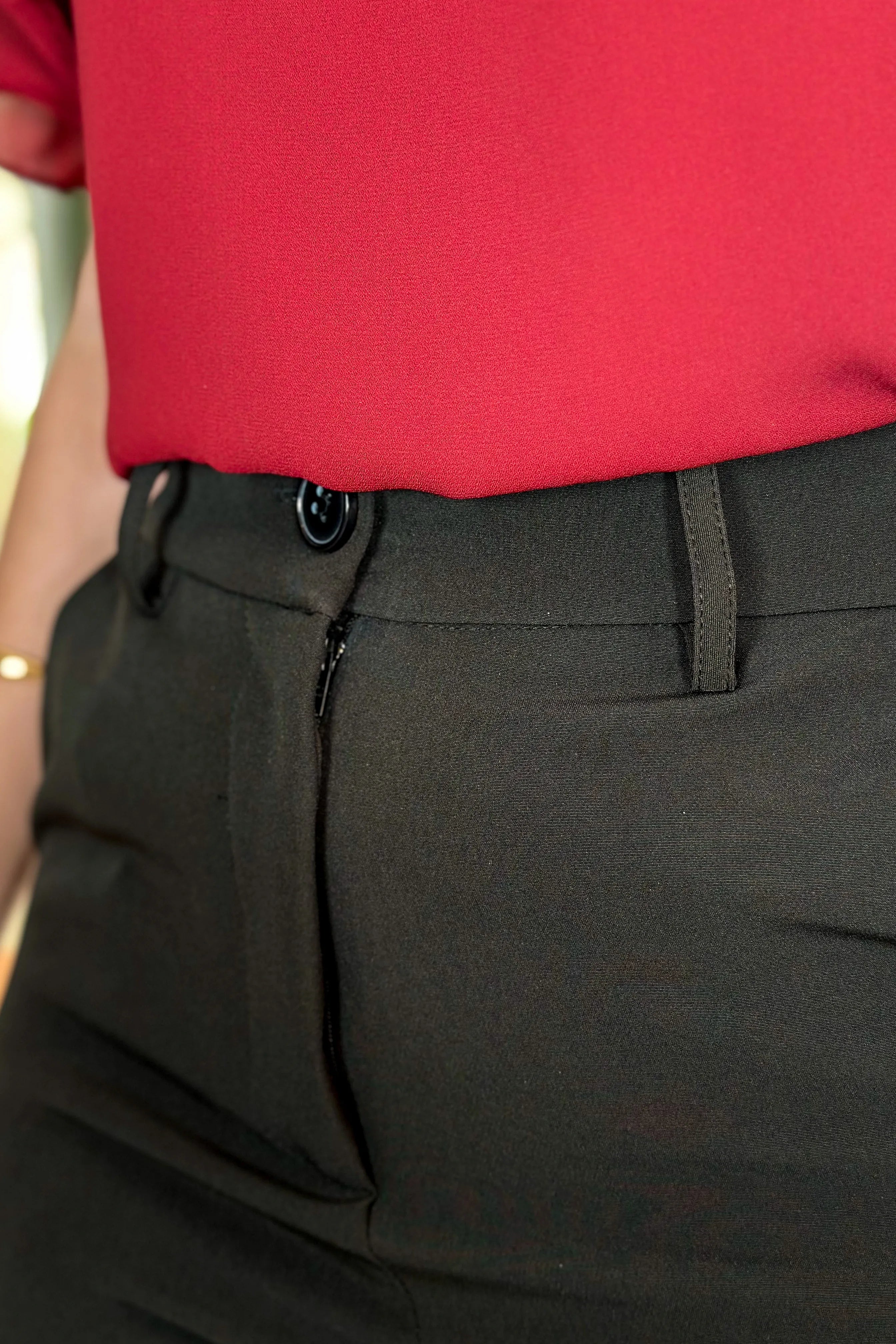 Calça Pantalona Corte Reto Maitê Preta