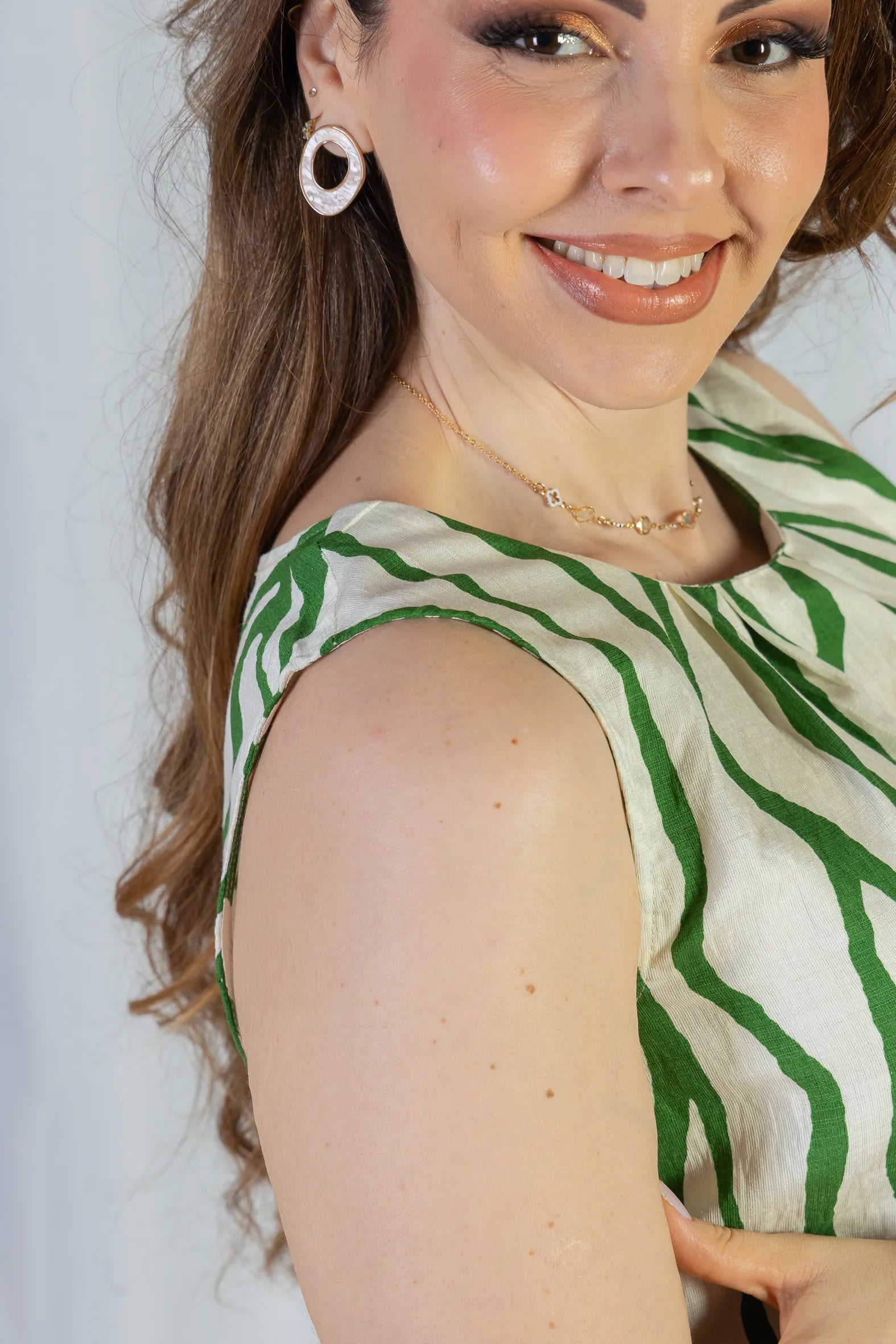 Regata Pregas Colo Visco Brise Valquíria Estampada Verde