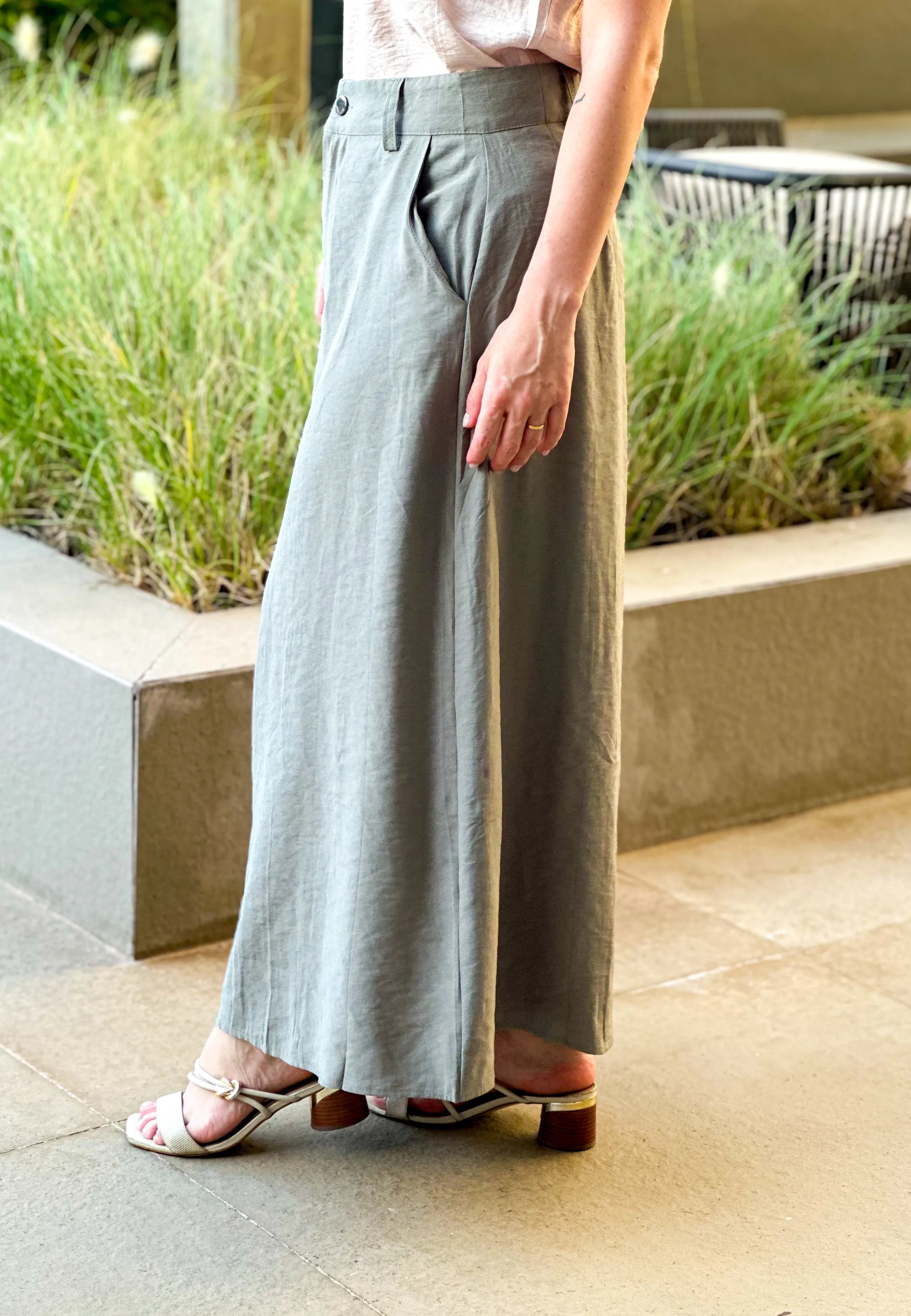 Saia Midi Visco Premium Carol Verde