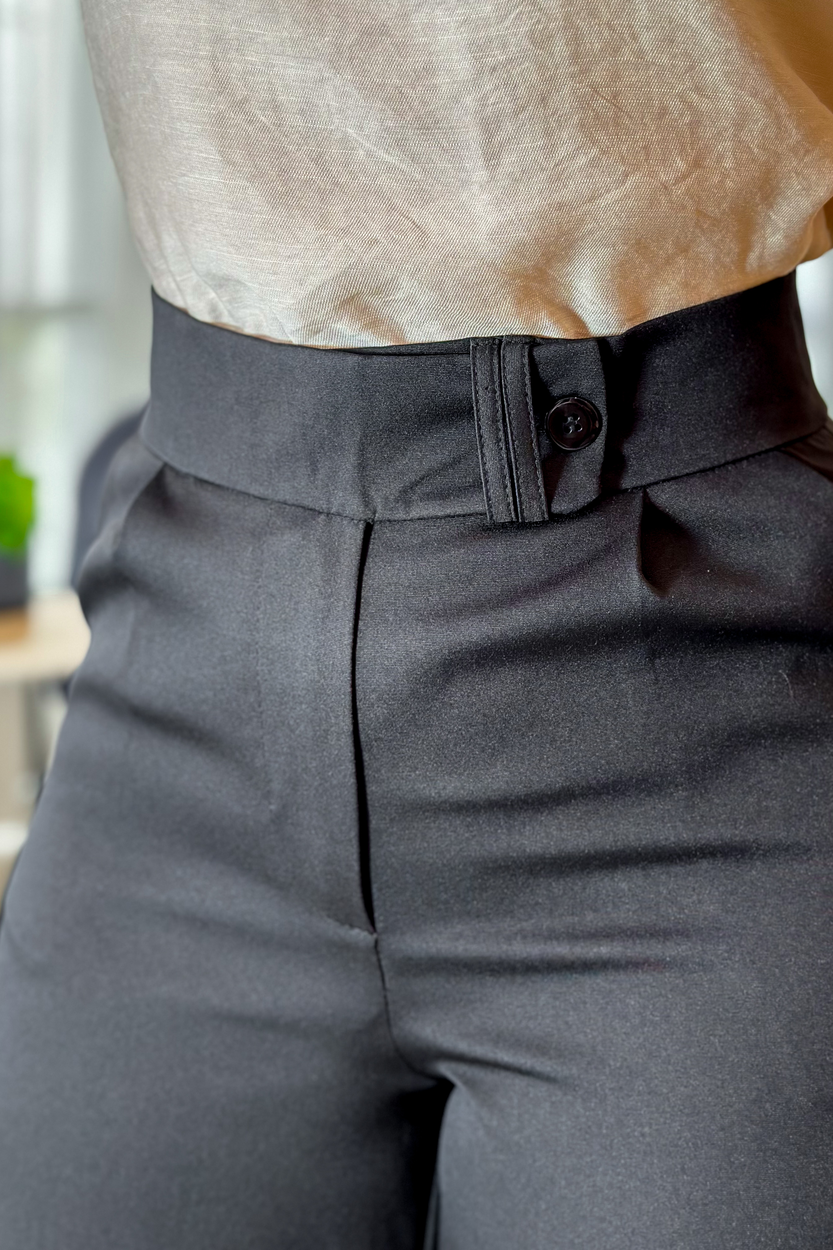 Calça Pantalona Alfaiataria Mariane Preta - imporium