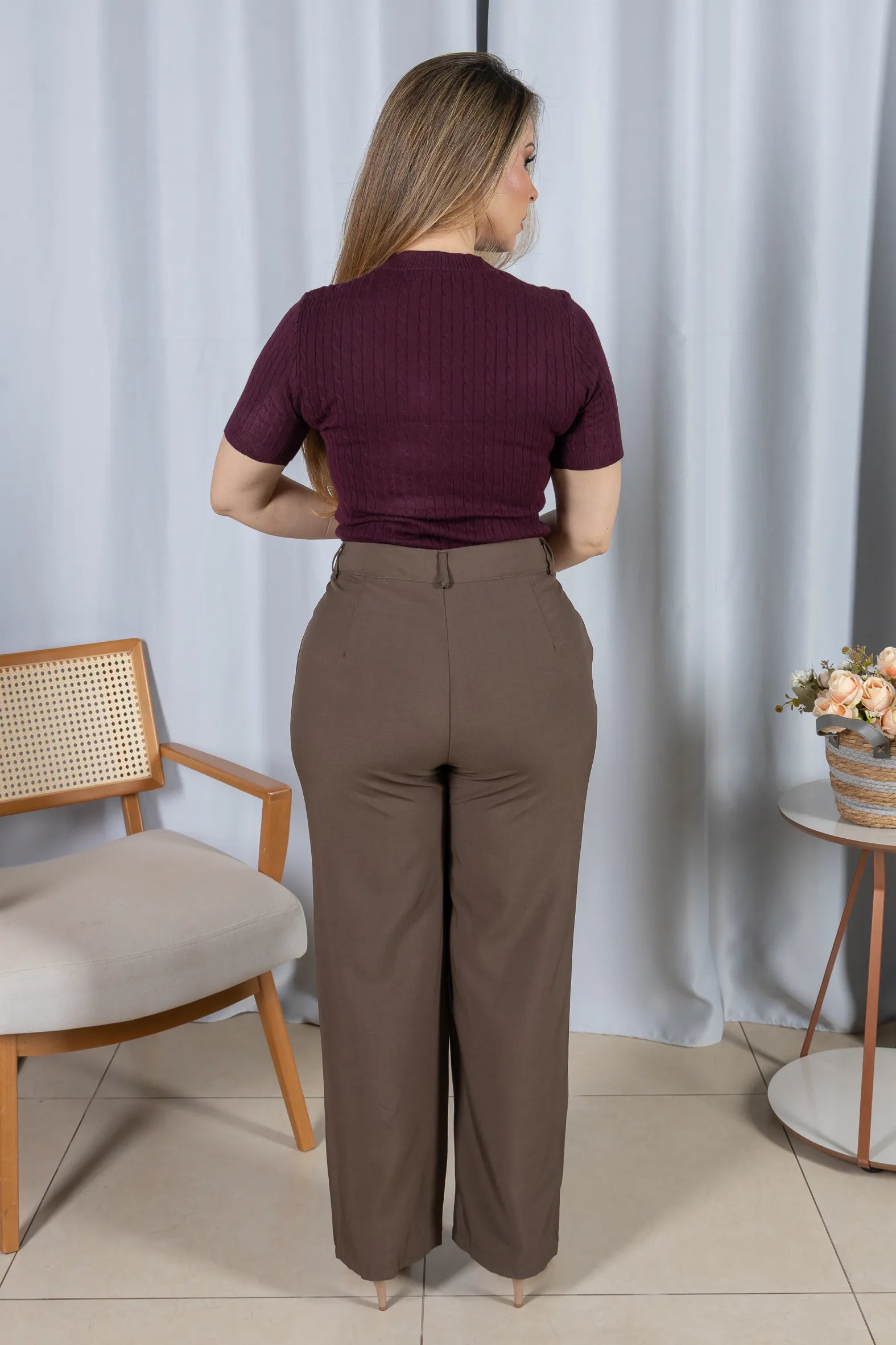 Blusa Modal Confortável Eva Roxa