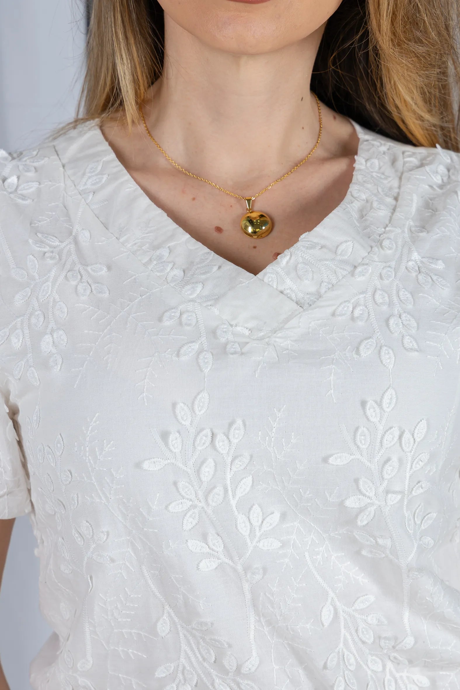 Blusa Laise Leve e Respirável Natália Branca