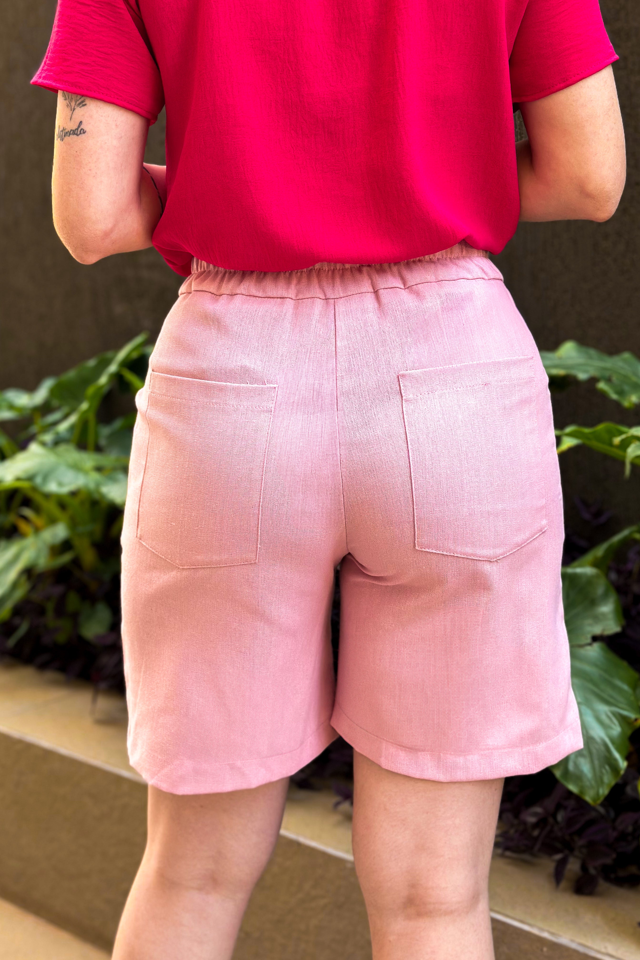 Short Em Linho Abigail Rosa