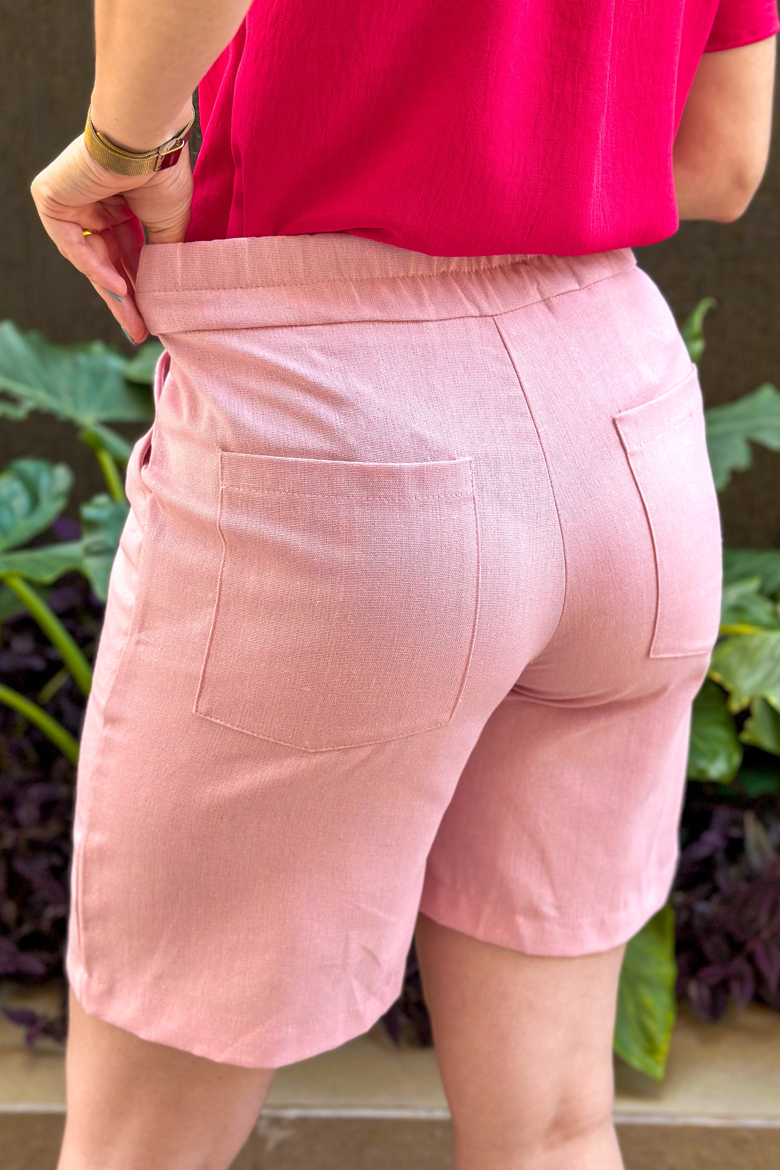 Short Em Linho Abigail Rosa