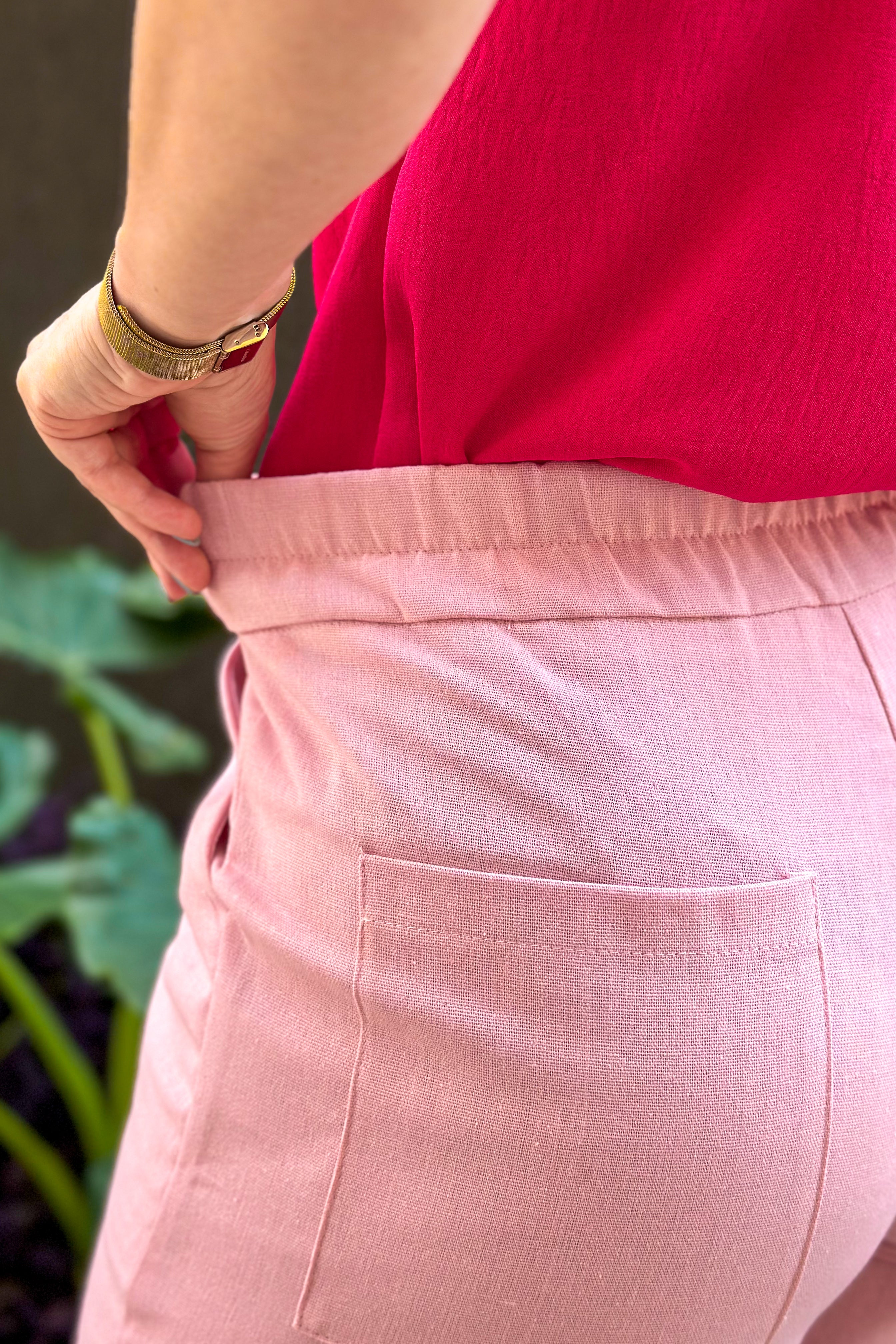 Short Em Linho Abigail Rosa