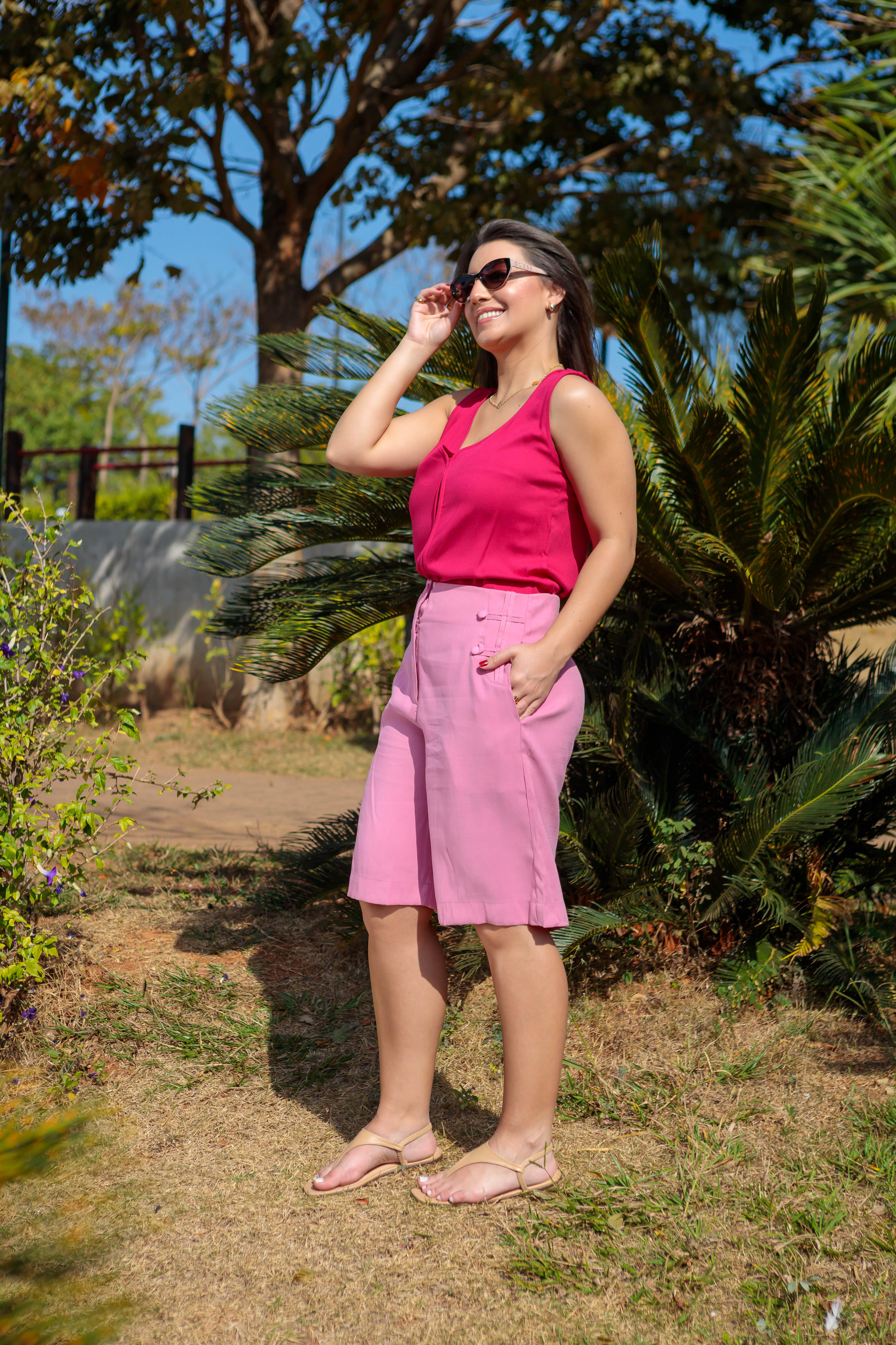 Bermuda Detalhe Bolso Natalia Rosa