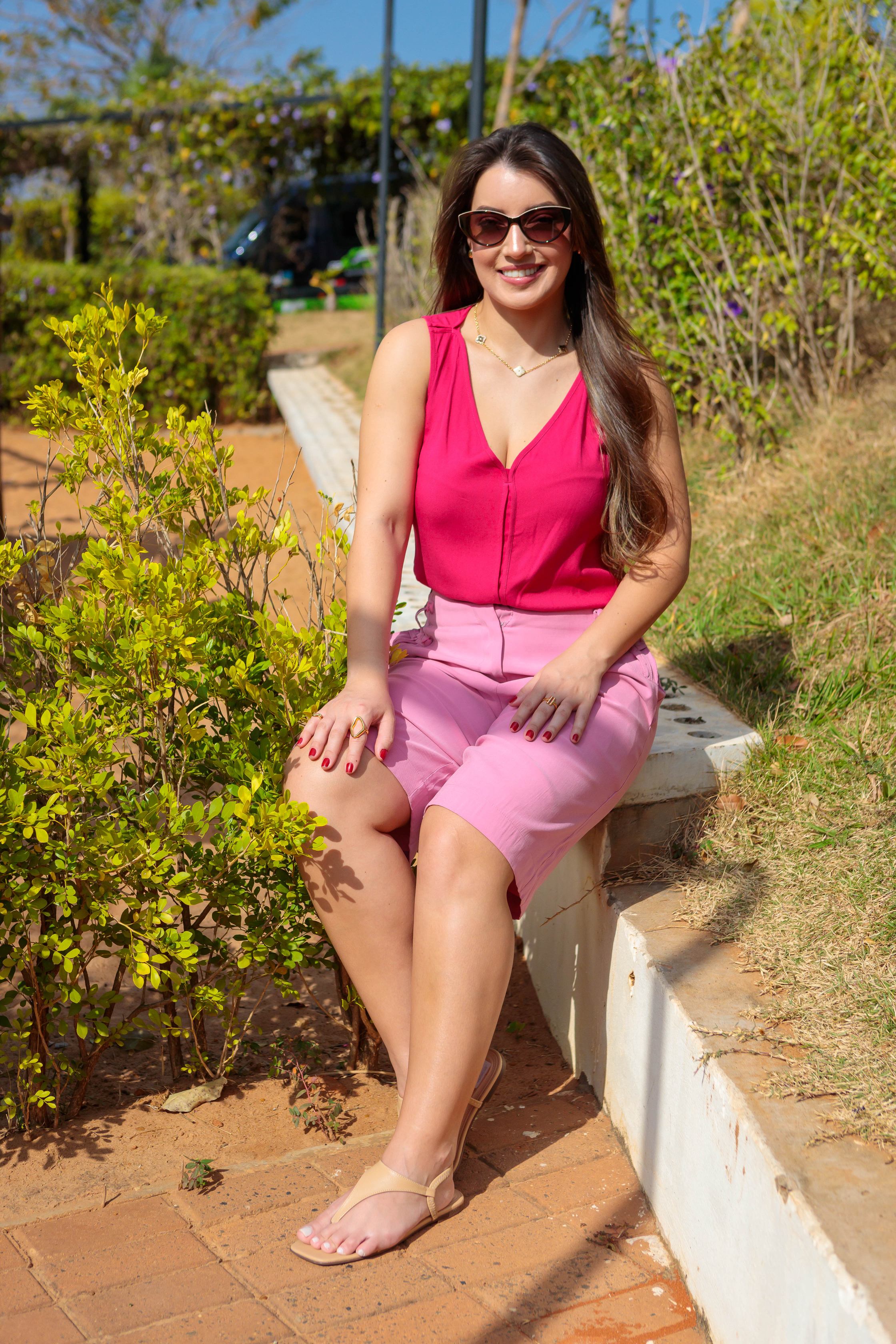 Bermuda Detalhe Bolso Natalia Rosa