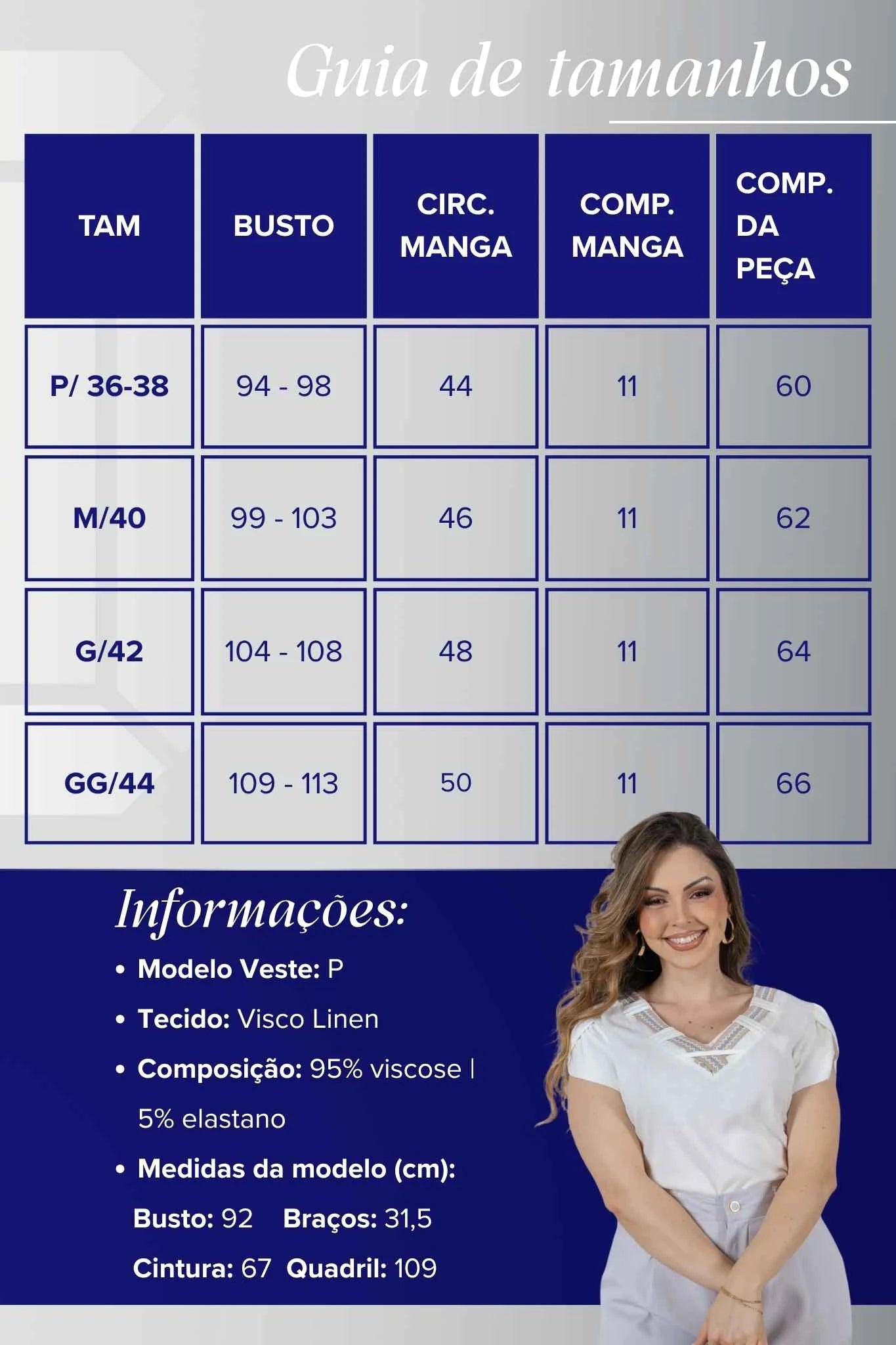 Blusa Manga Curta Transpassada Decote V em Visco Linen com Gola Detalhada Iris Branca
