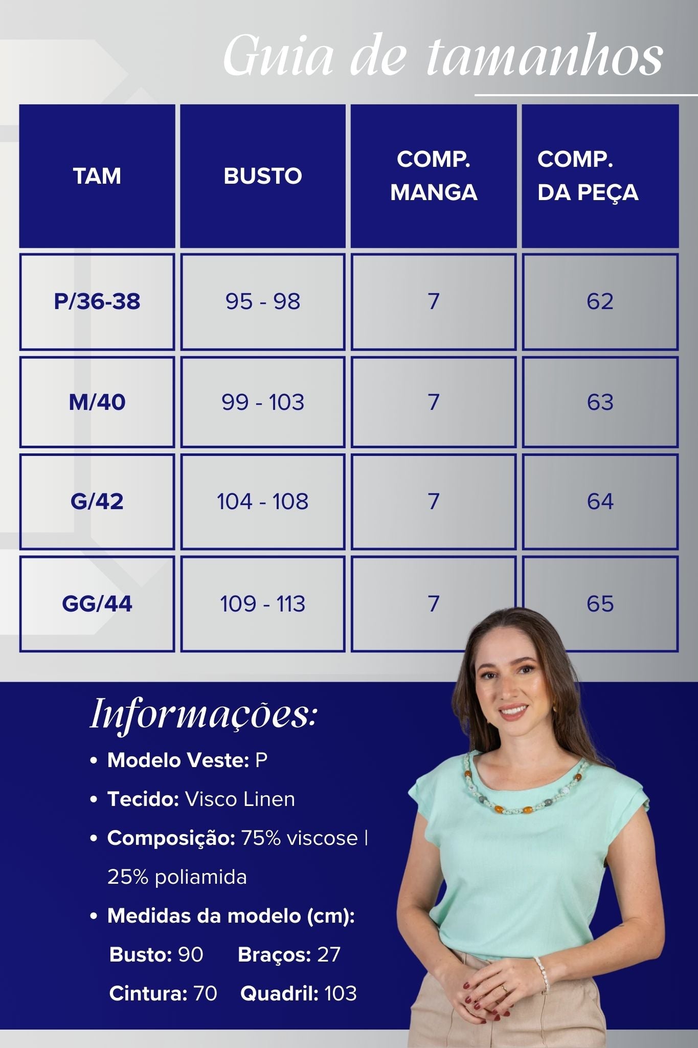 Blusa Manga Curta Visco Linen Detalhe Entrelaçado no Colo com Pedraria Iveth Verde