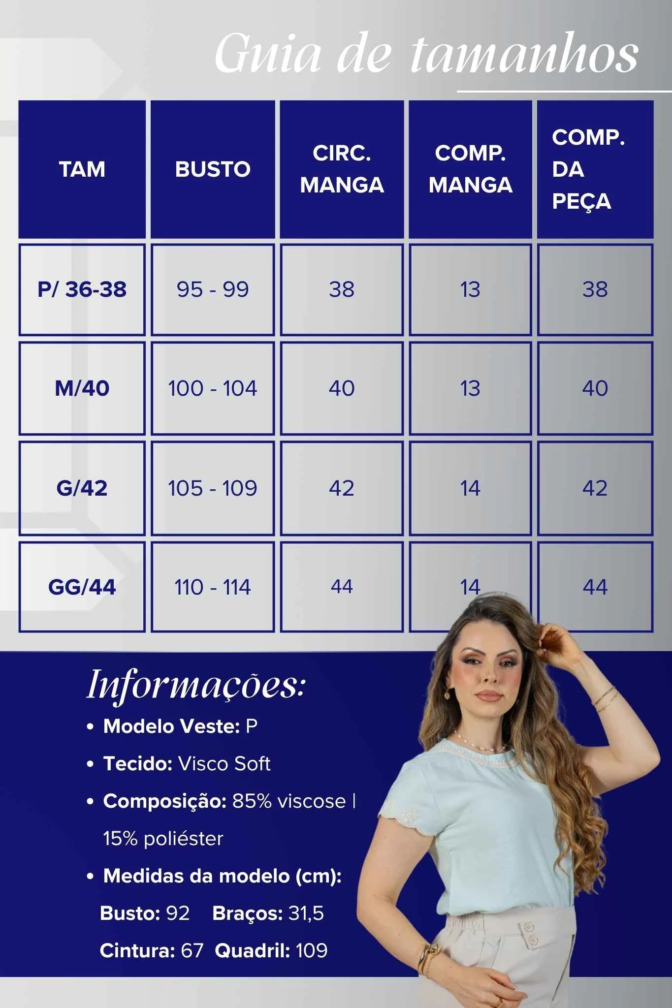 Blusa Manga Curta em Visco Soft com Detalhes Delicados Karina Verde