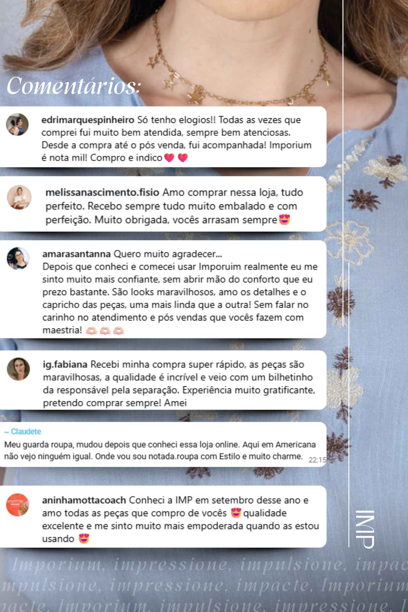Blusa Manga Curta Decote em 'V' em Viscose com Acabamento Bordado Liara Azul
