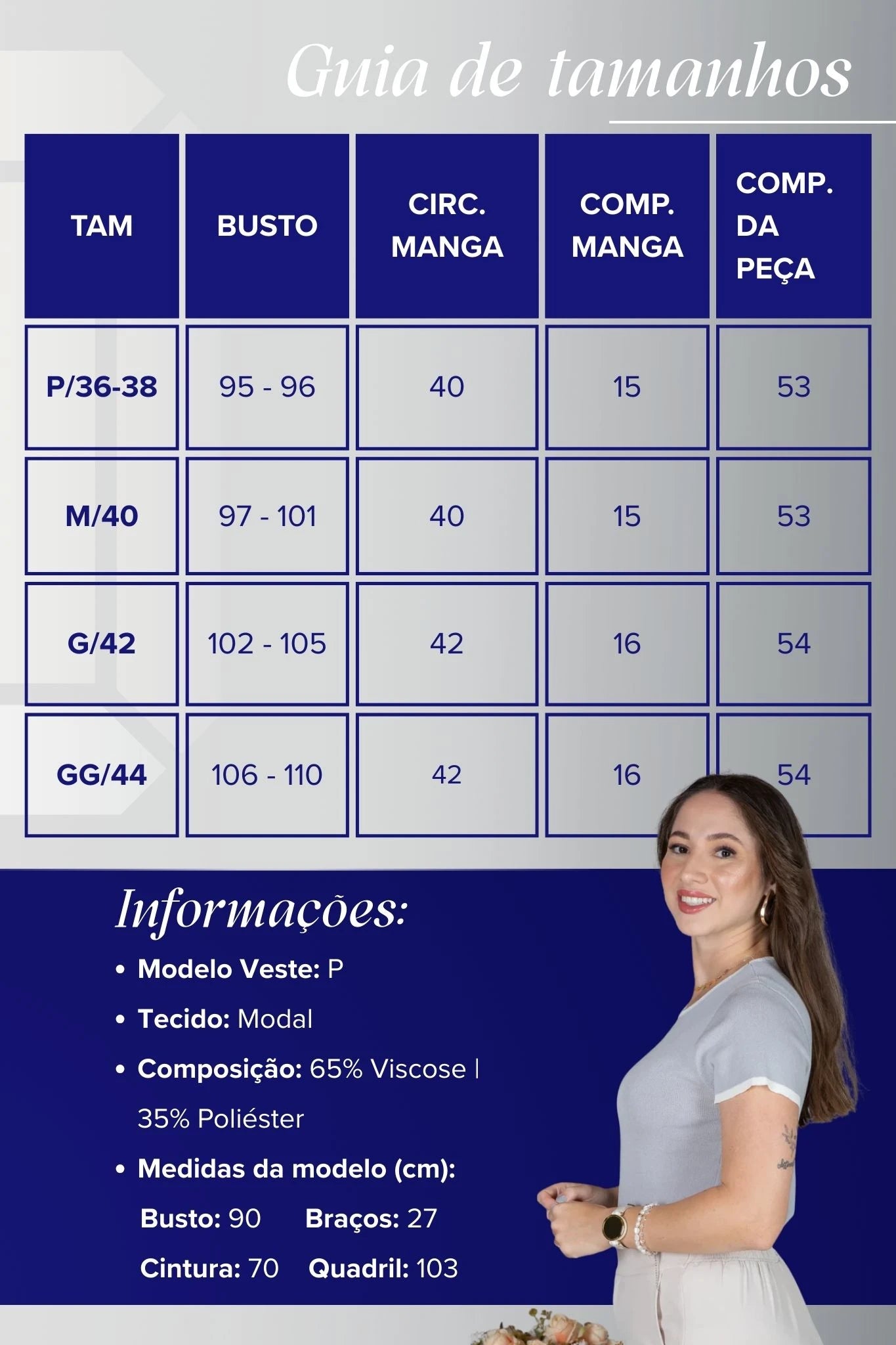 Blusa Manga Curta em Modal com Acabamento Contrastante Madeleine Cinza
