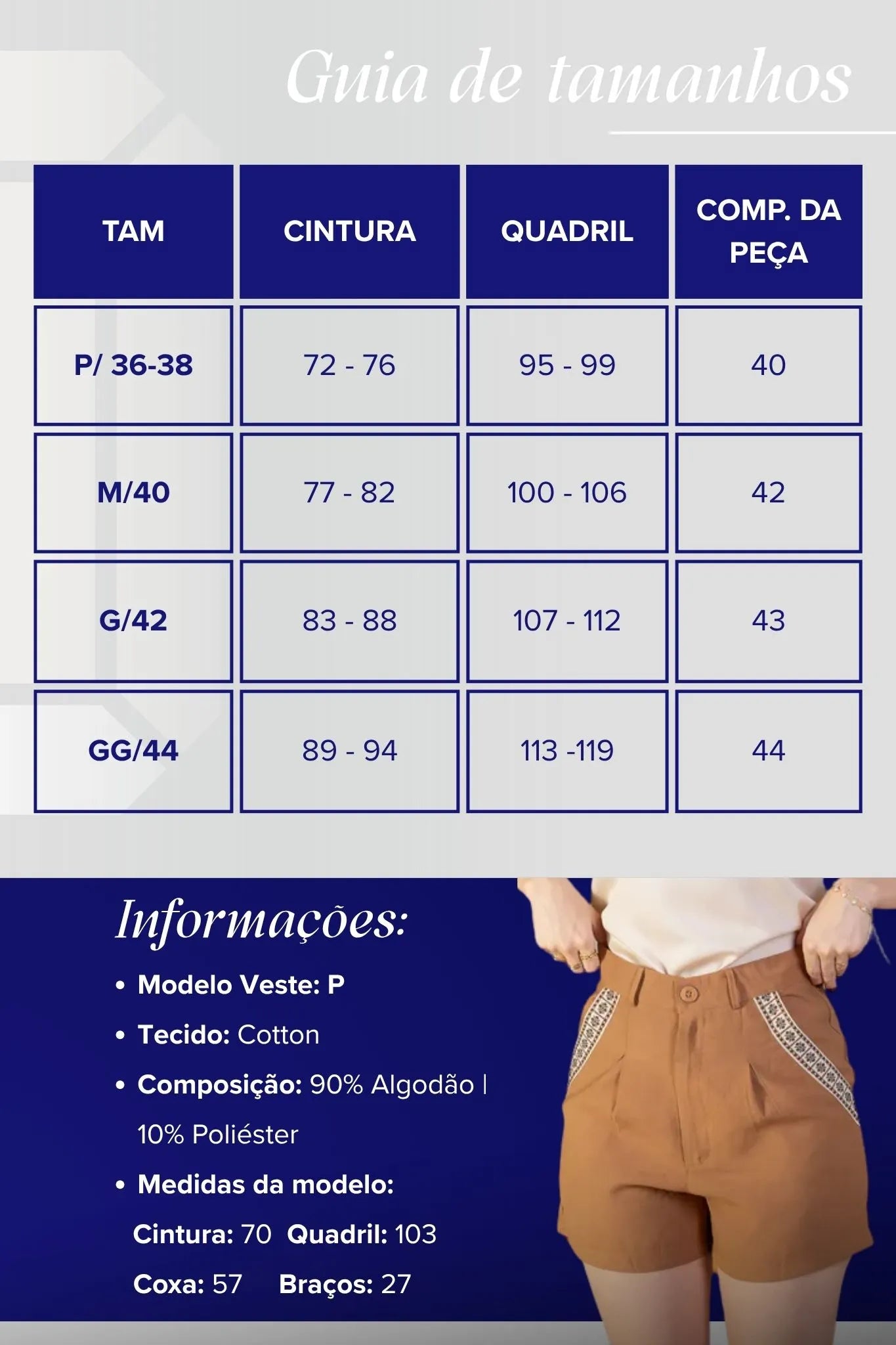 Shorts Detalhe Bolsos Cotton Maju Coutinho Marrom