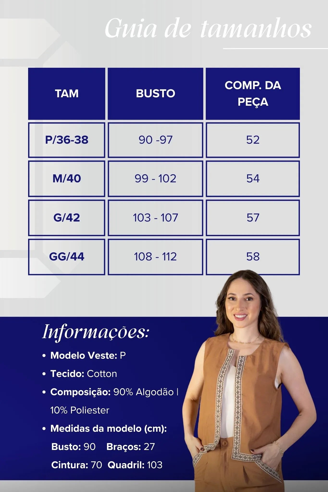 Colete Regata Detalhe Barra Cotton Maju Coutinho Marrom