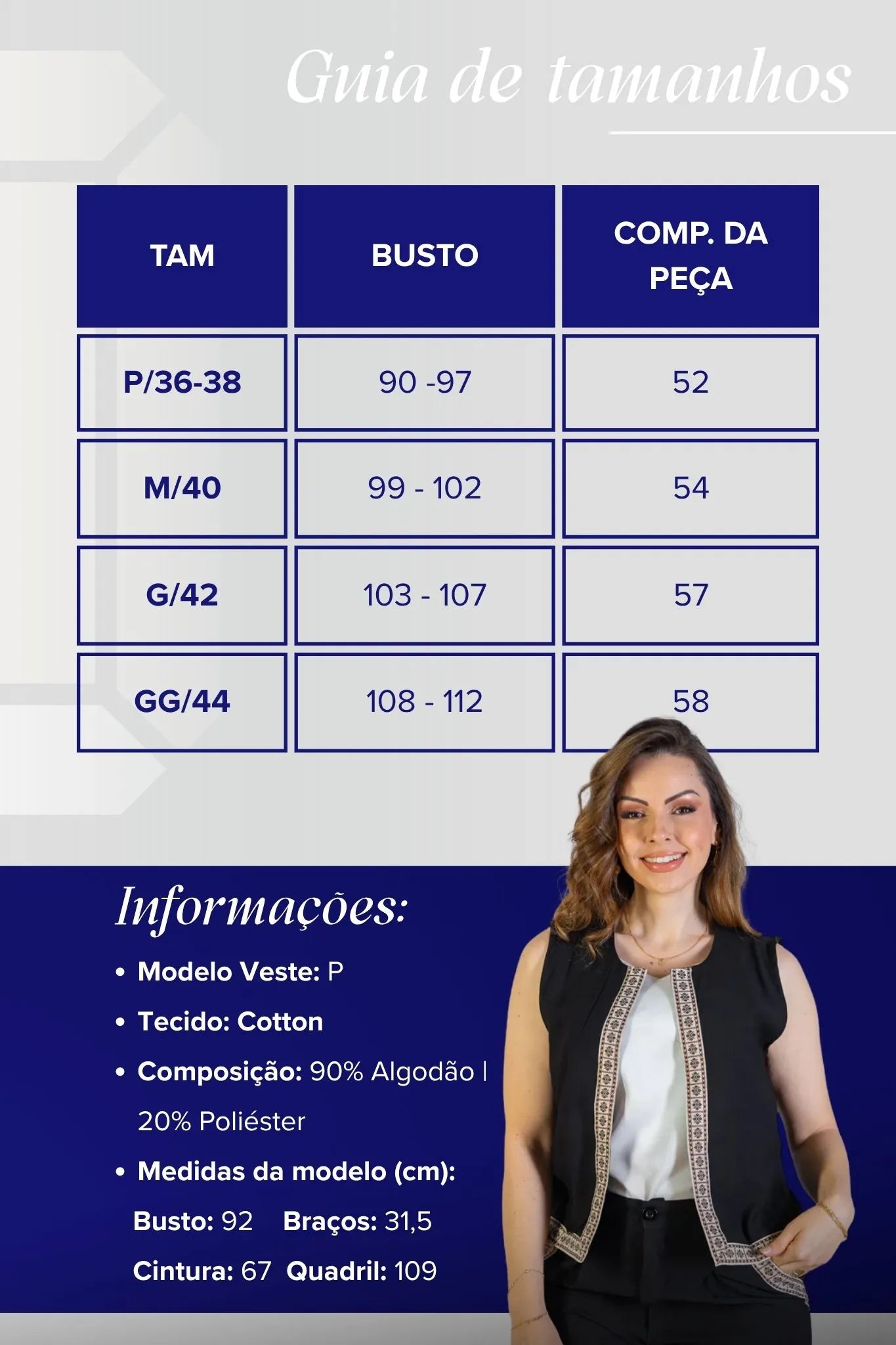 Colete Regata Detalhe Barra Cotton Maju Coutinho Preto