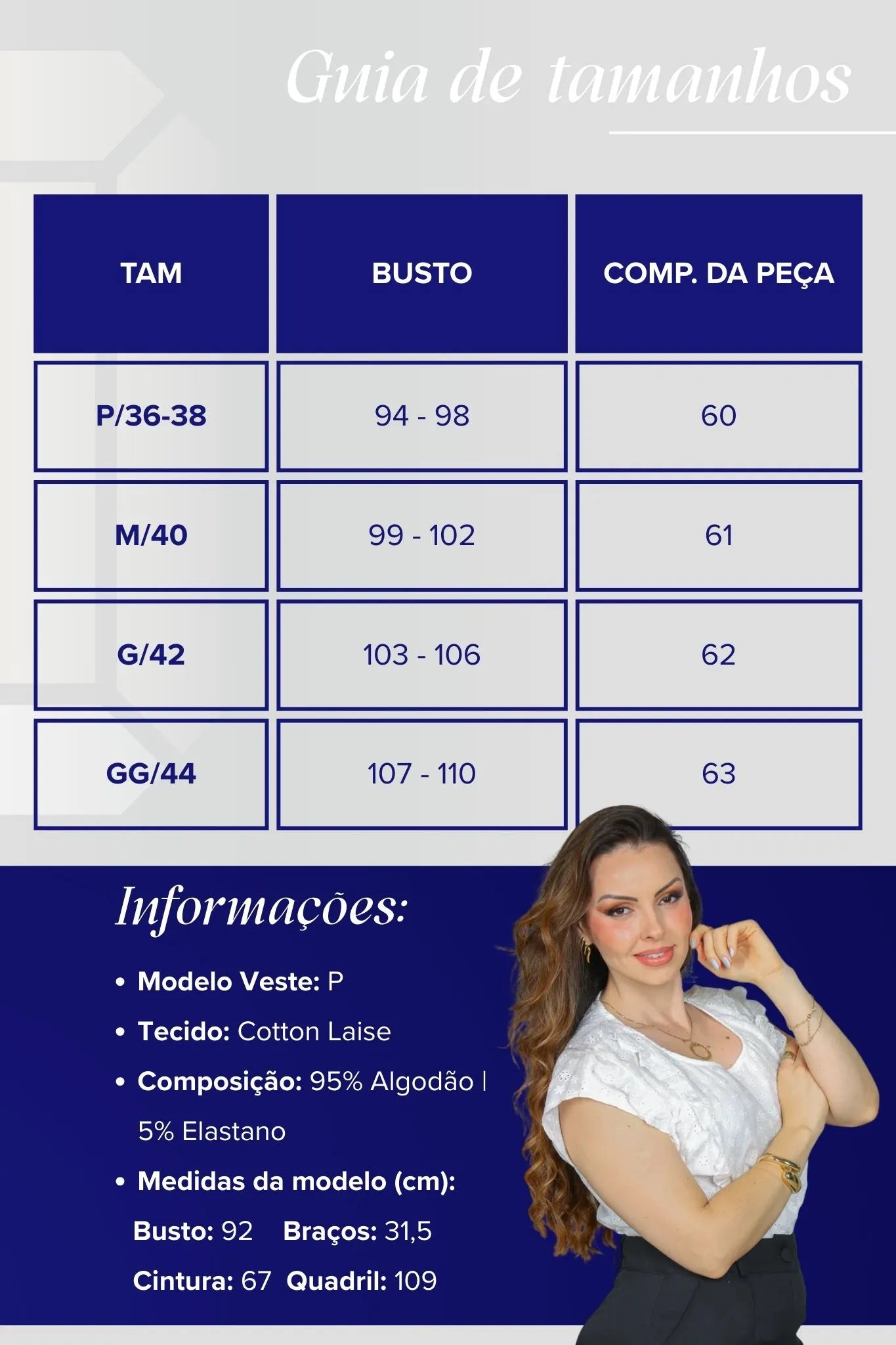 Blusa Manga Curta em Cotton Laise Detalhes Babados Marta Branca