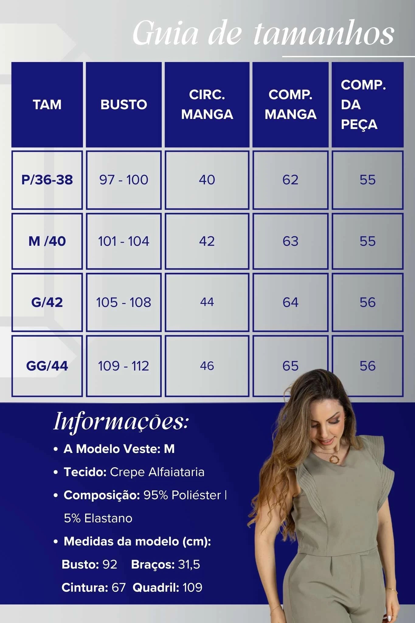 Blusa Decote em "V" em Crepe Alfaiataria Detalhes Pesponto Nicole Verde