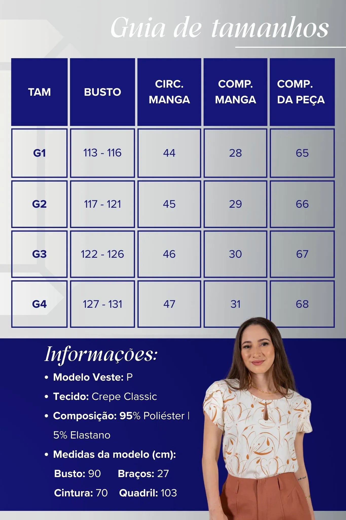 Blusa Manga Curta Transpassada Celina Estampada Marrom