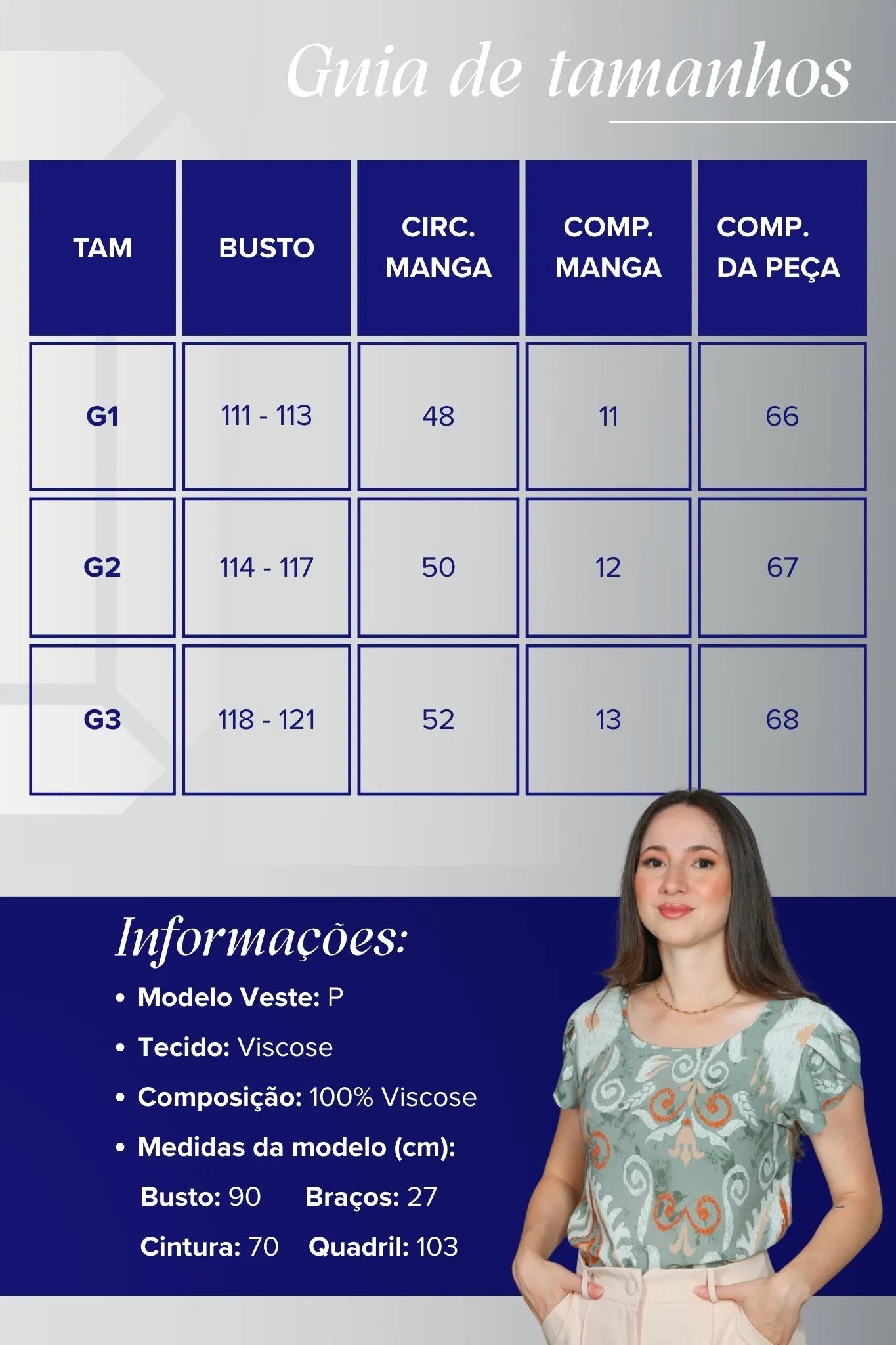 Blusa Manga Curta Transpassada Viscose Regina Estampada Verde