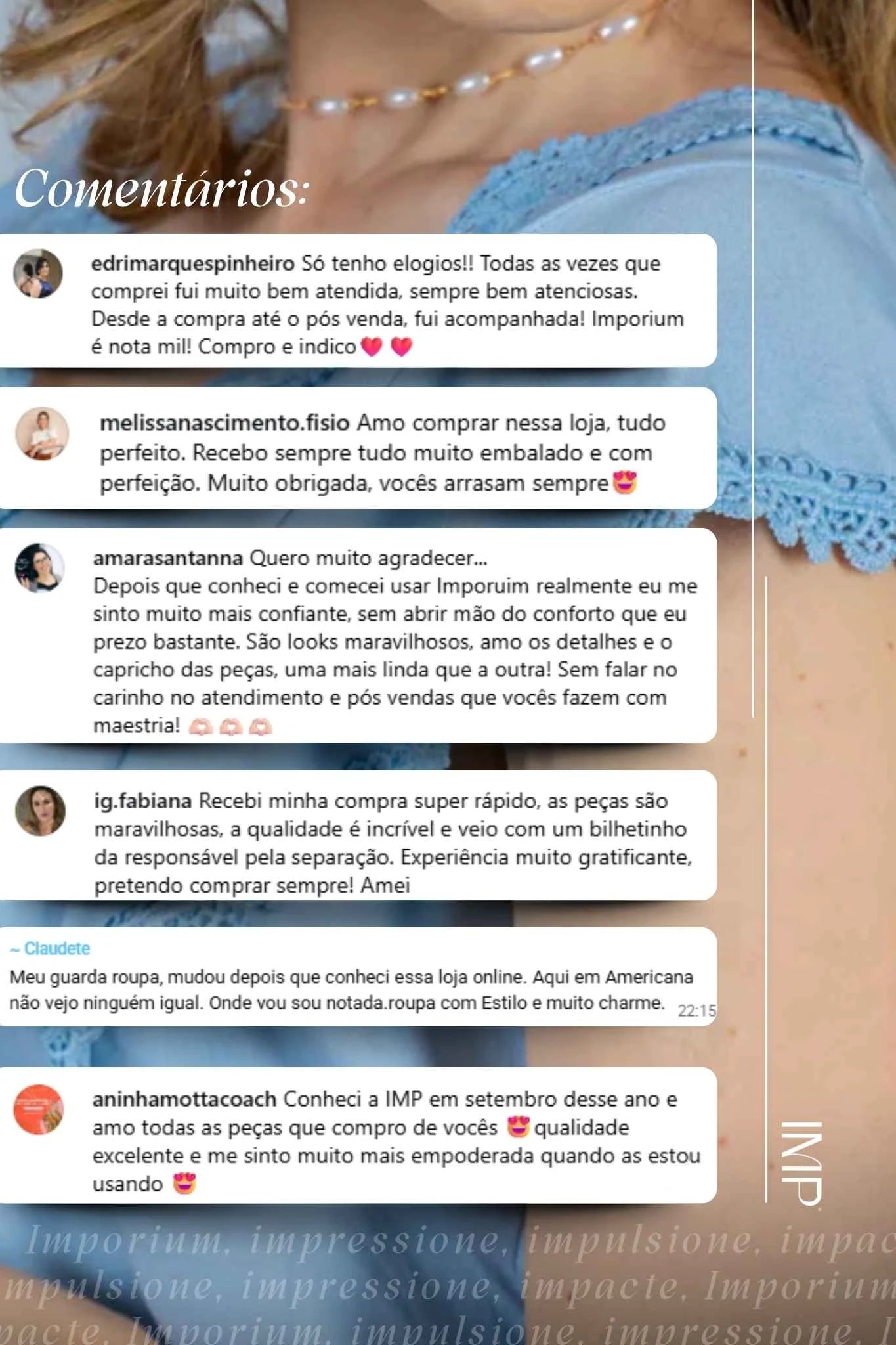 Blusa Manga Curta em Visco-Linho Decote em "V" com Detalhes em Renda Rute Azul