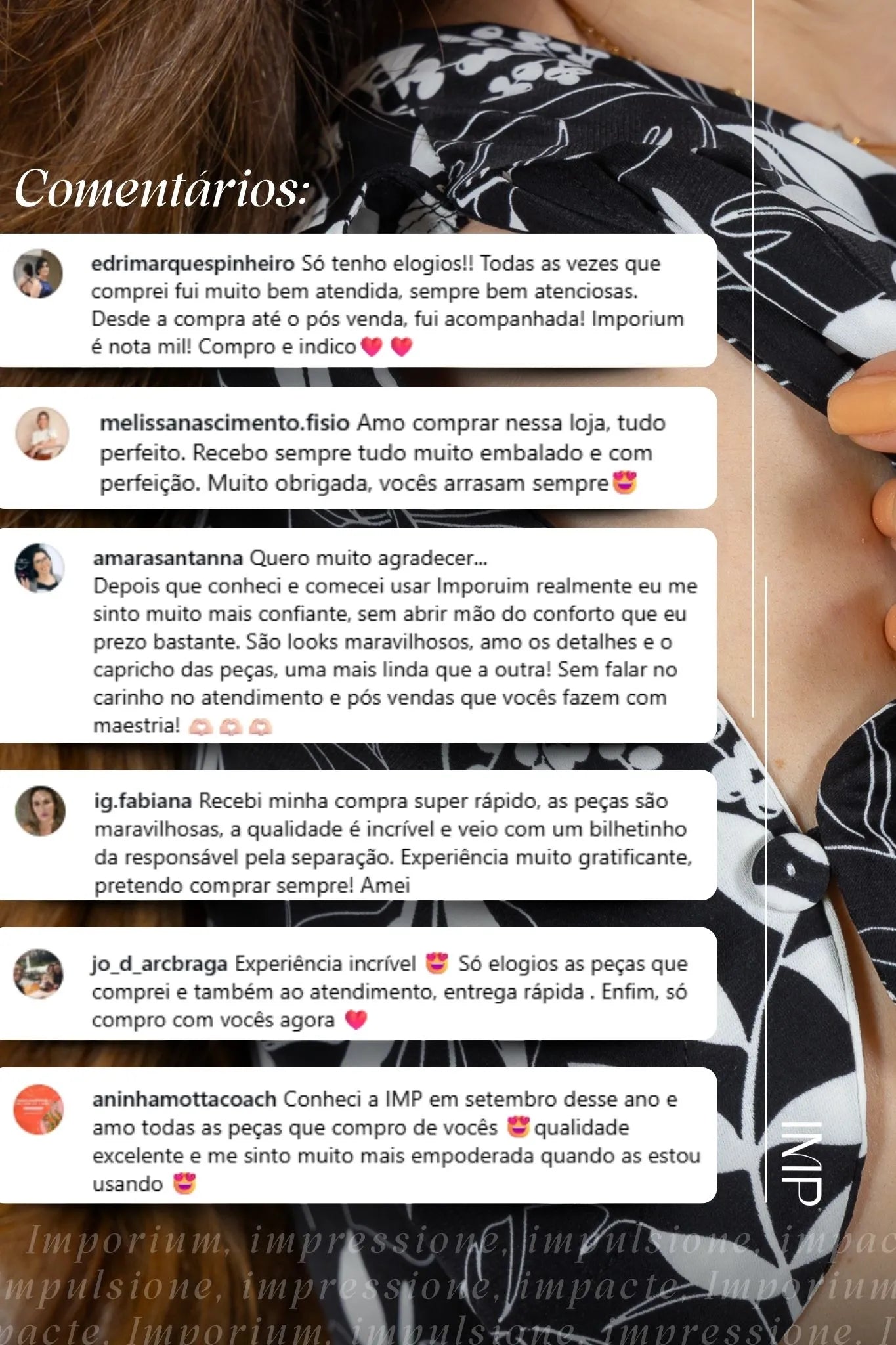 Blusa Manga Curta Detalhe Botão Samara Estampada Preta