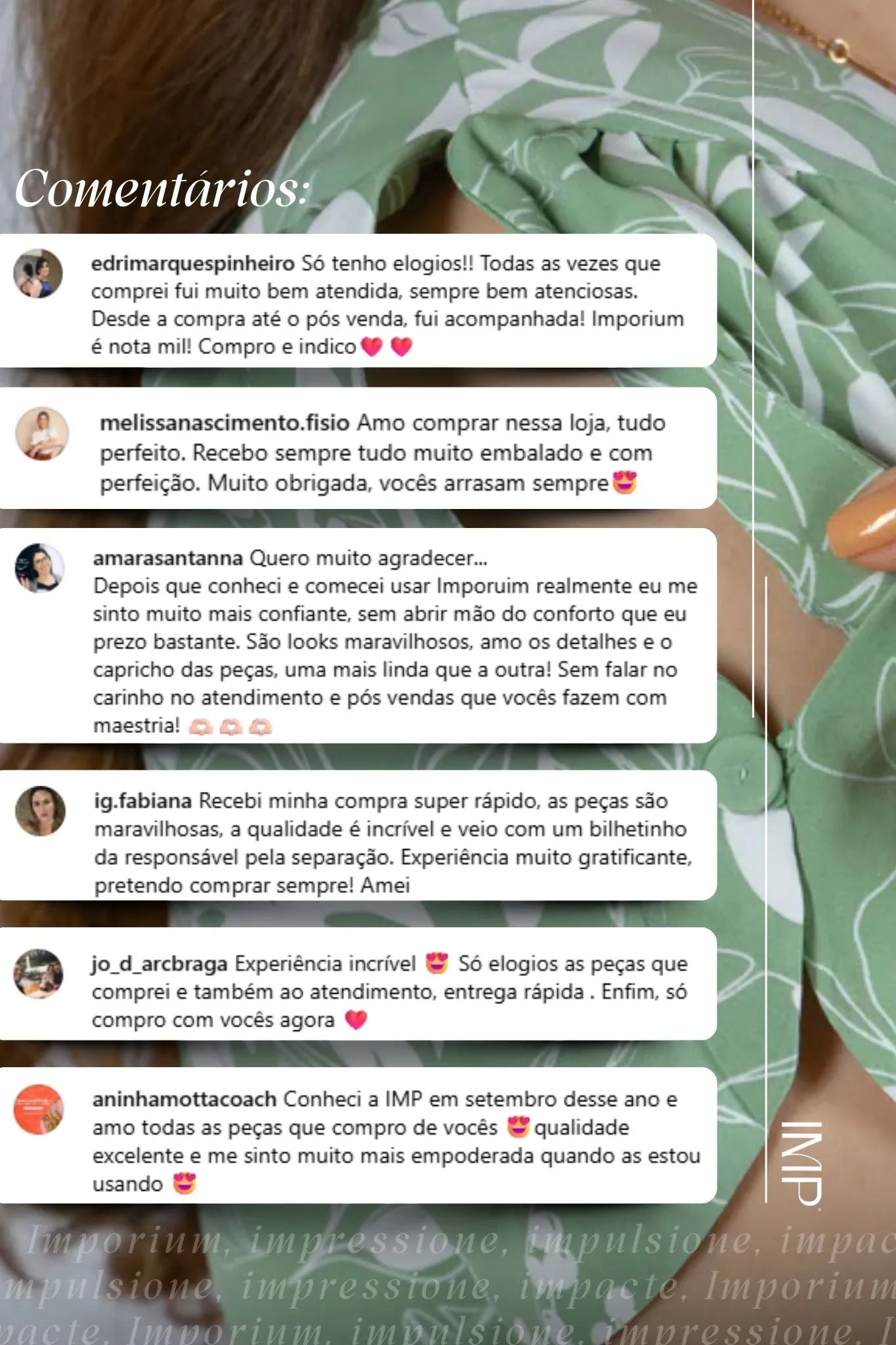 Blusa Manga Curta Detalhe Botão Crepe Classic Samara Estampada Verde