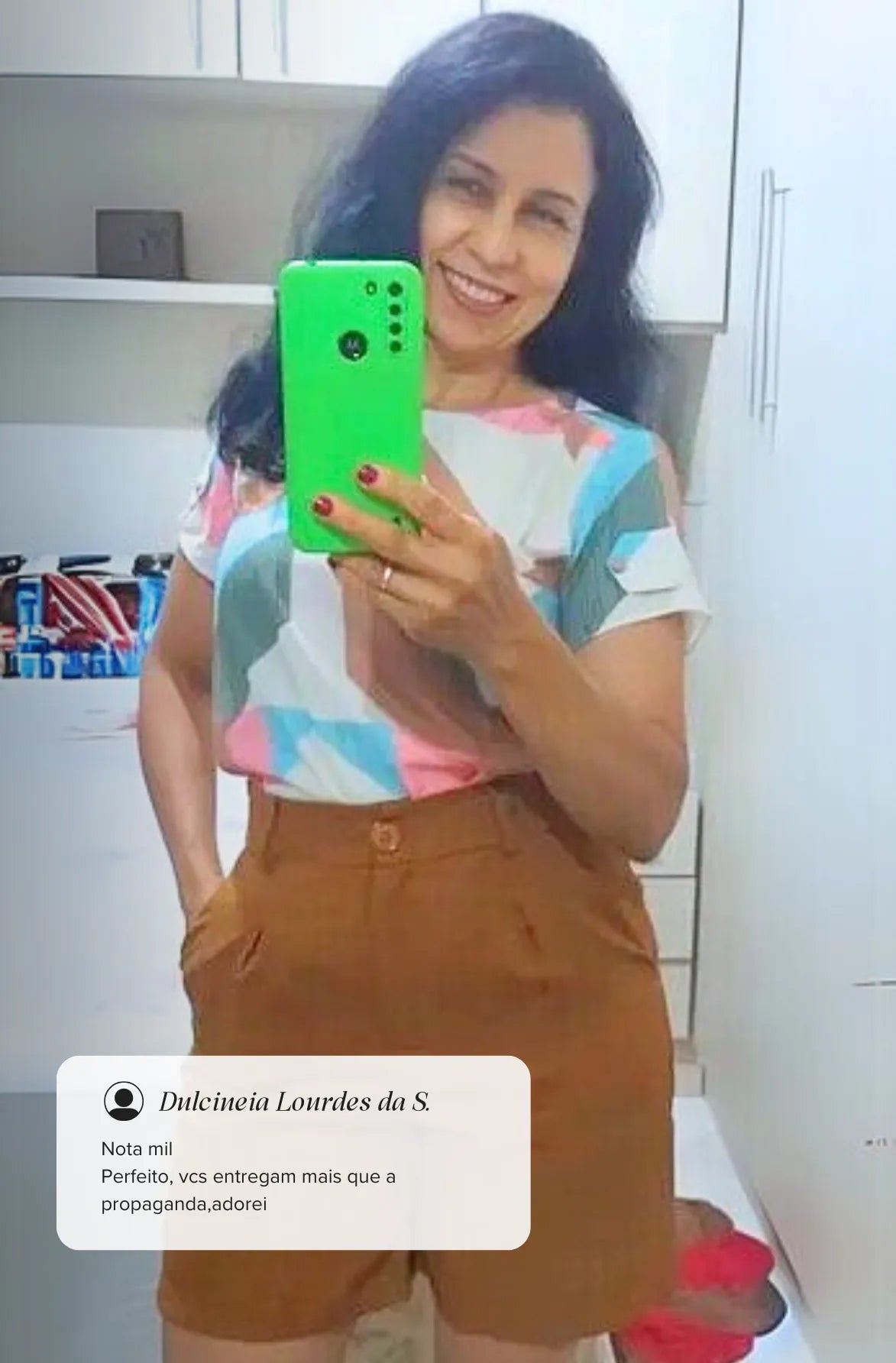 Short Em Linho Antônia Marrom